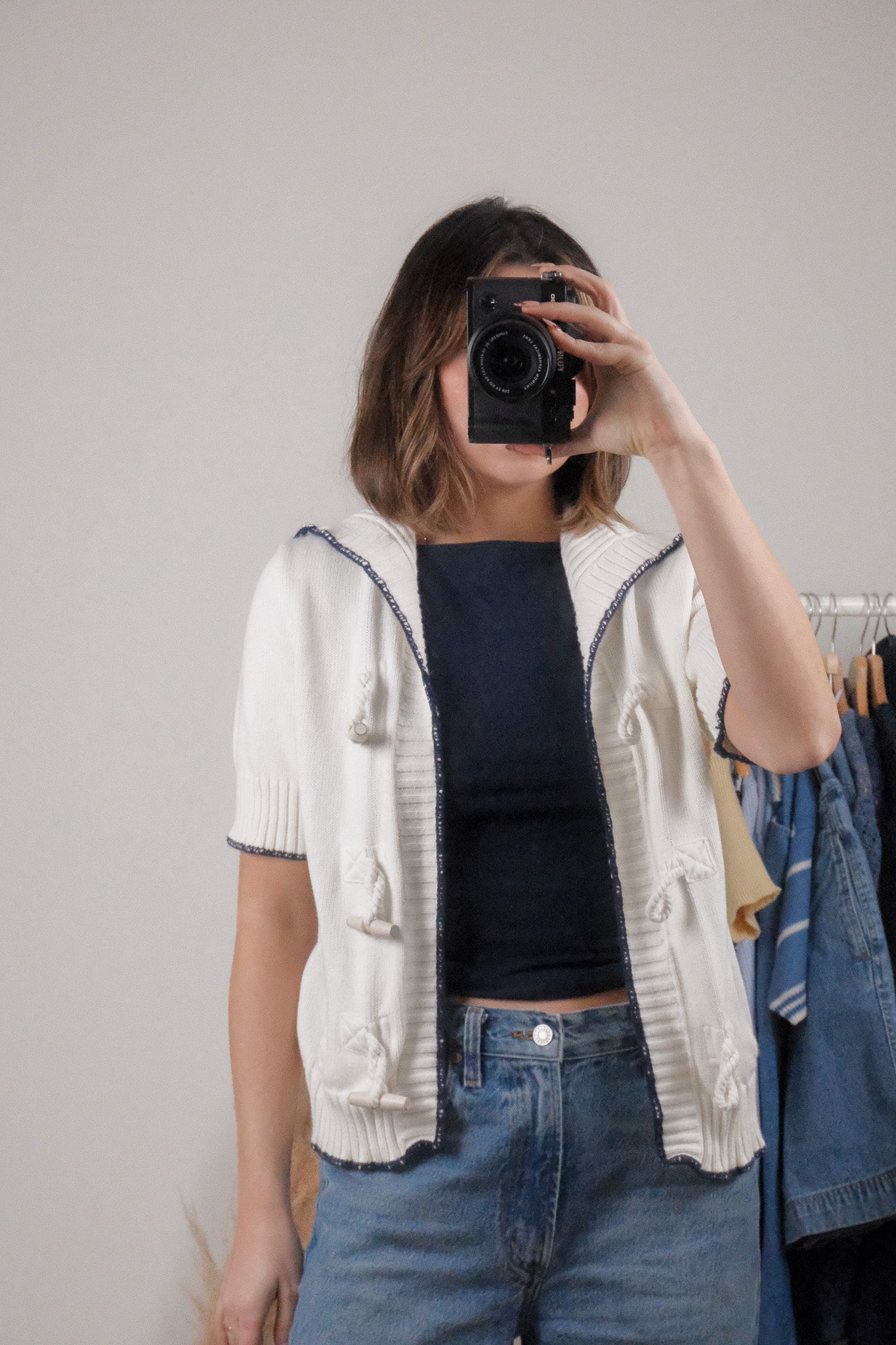 Vintage x Ralph Lauren x Cotton Toggle Cardigan (S/M)