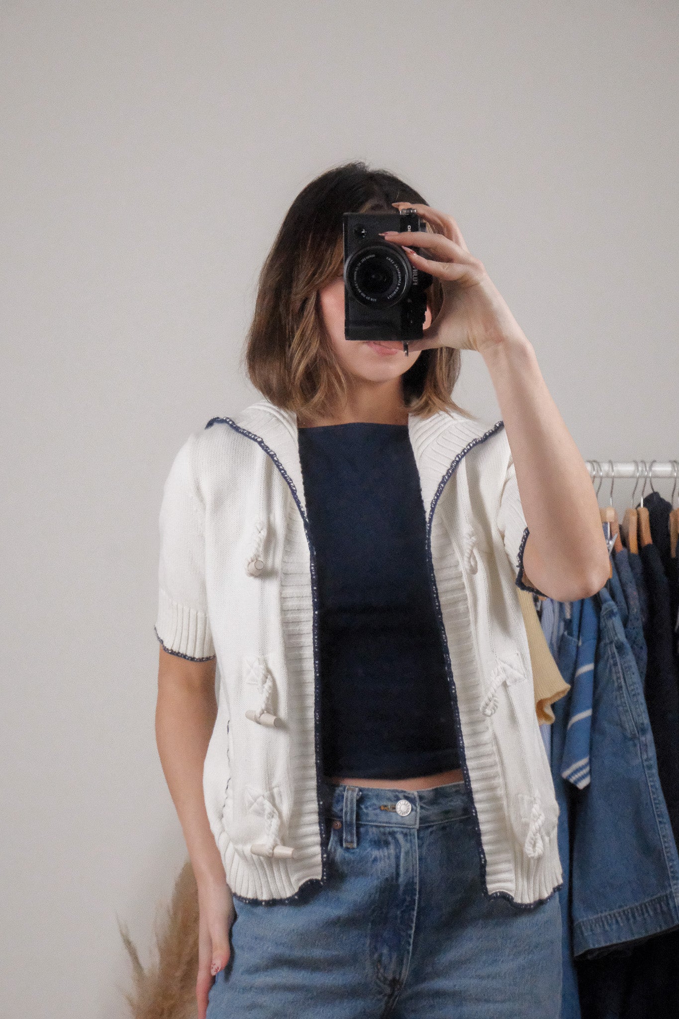 Vintage x Ralph Lauren x Cotton Toggle Cardigan (S/M)