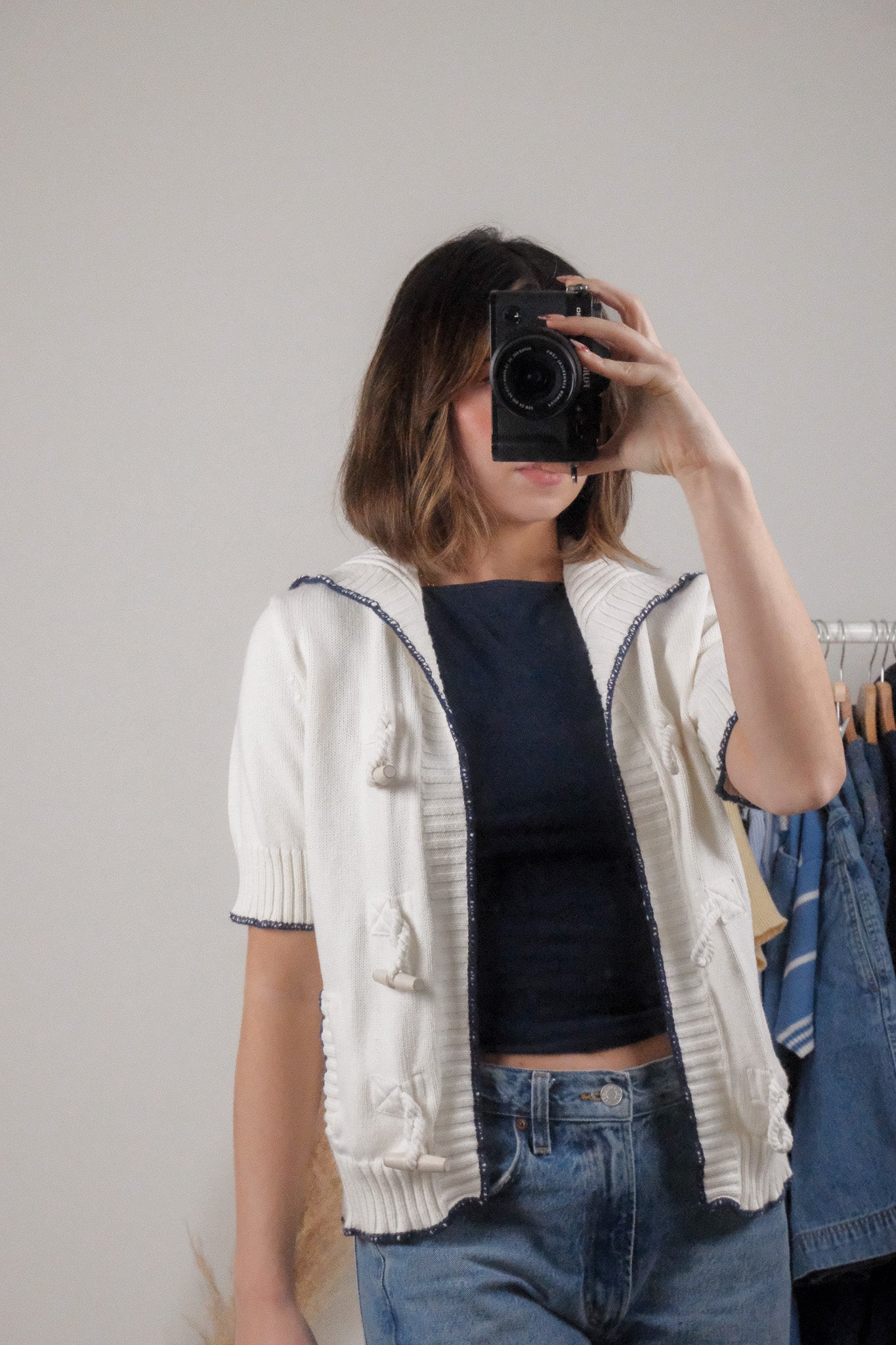 Vintage x Ralph Lauren x Cotton Toggle Cardigan (S/M)
