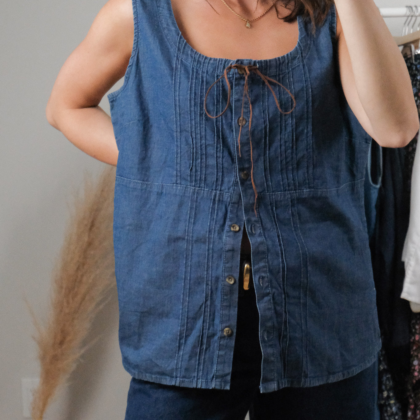 Vintage x Deadstock Denim Vest (XL)