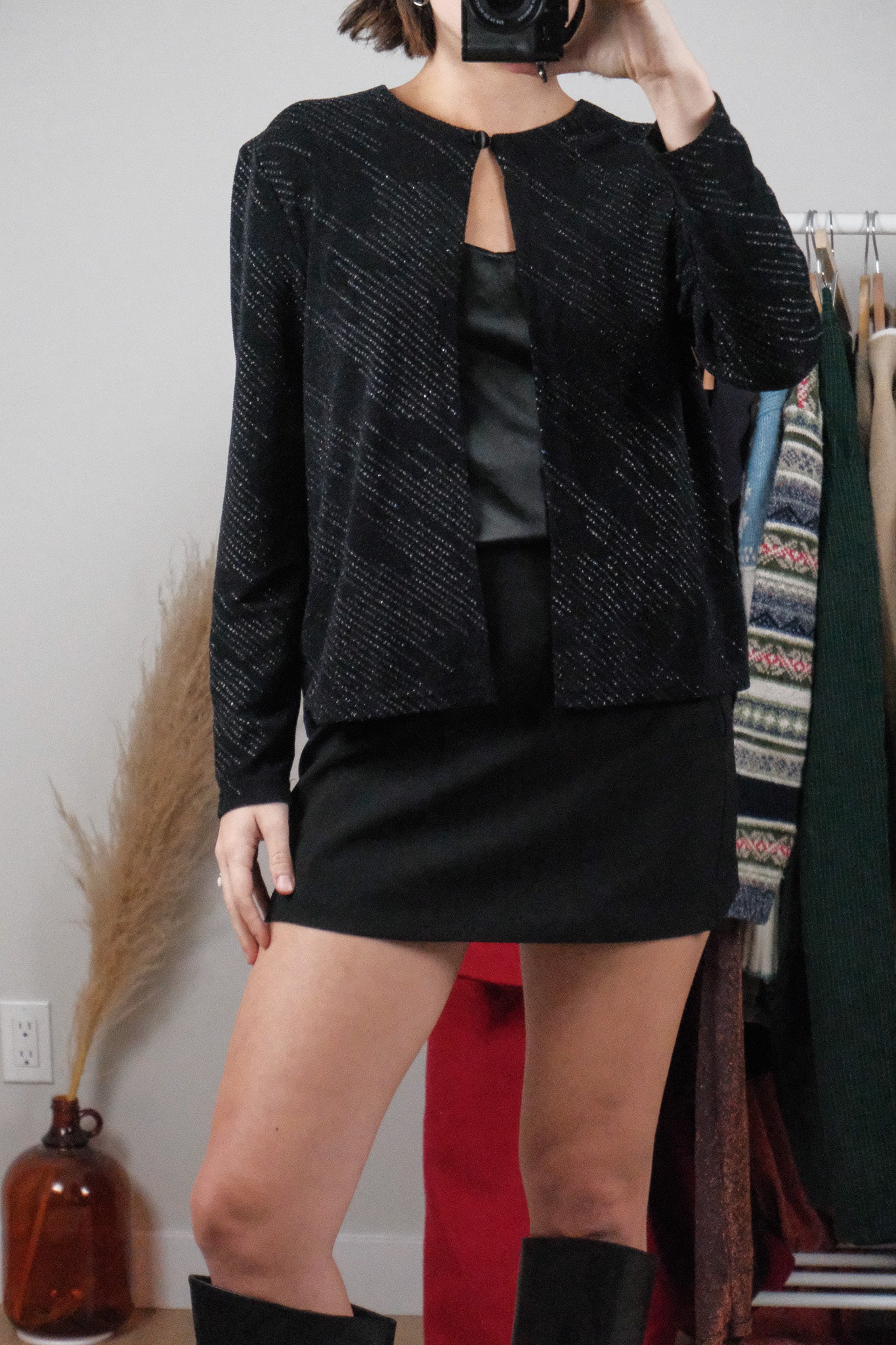 Vintage x Glitter Cardigan (M/L)