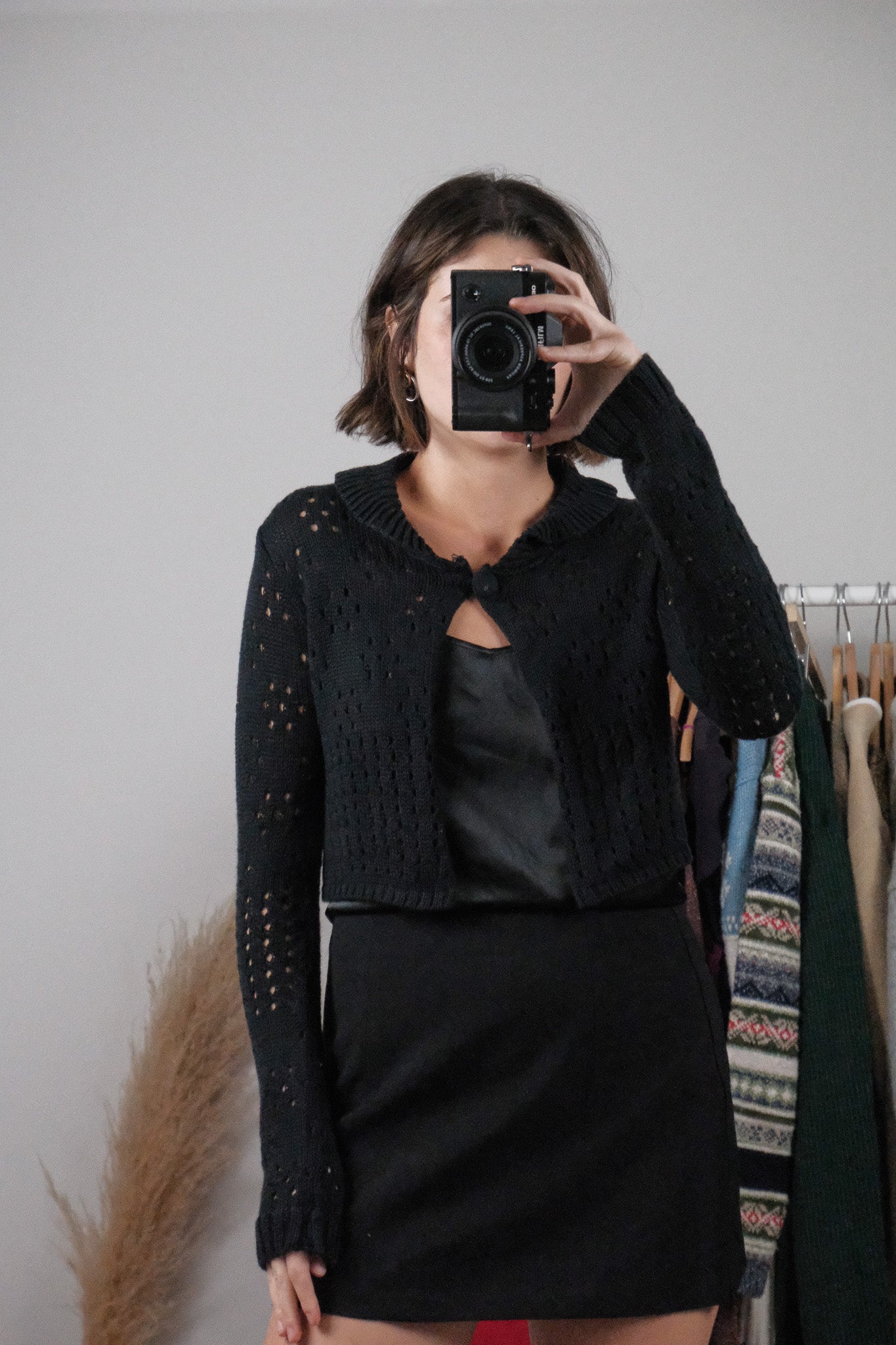 Vintage x Deadstock Cropped Collared Knit (S/M)