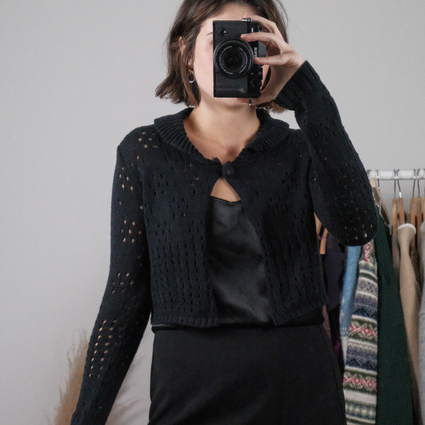 Vintage x Deadstock Cropped Collared Knit (S/M)