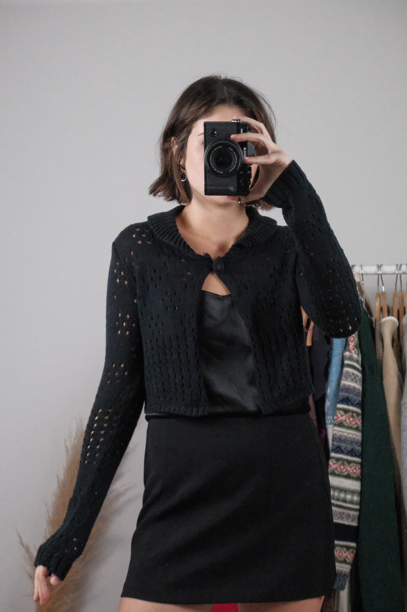 Vintage x Deadstock Cropped Collared Knit (S/M)