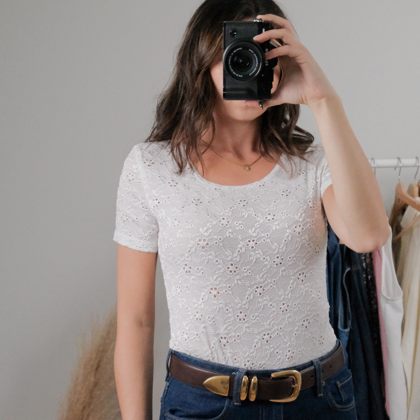 Vintage x Lace Top (S/M)