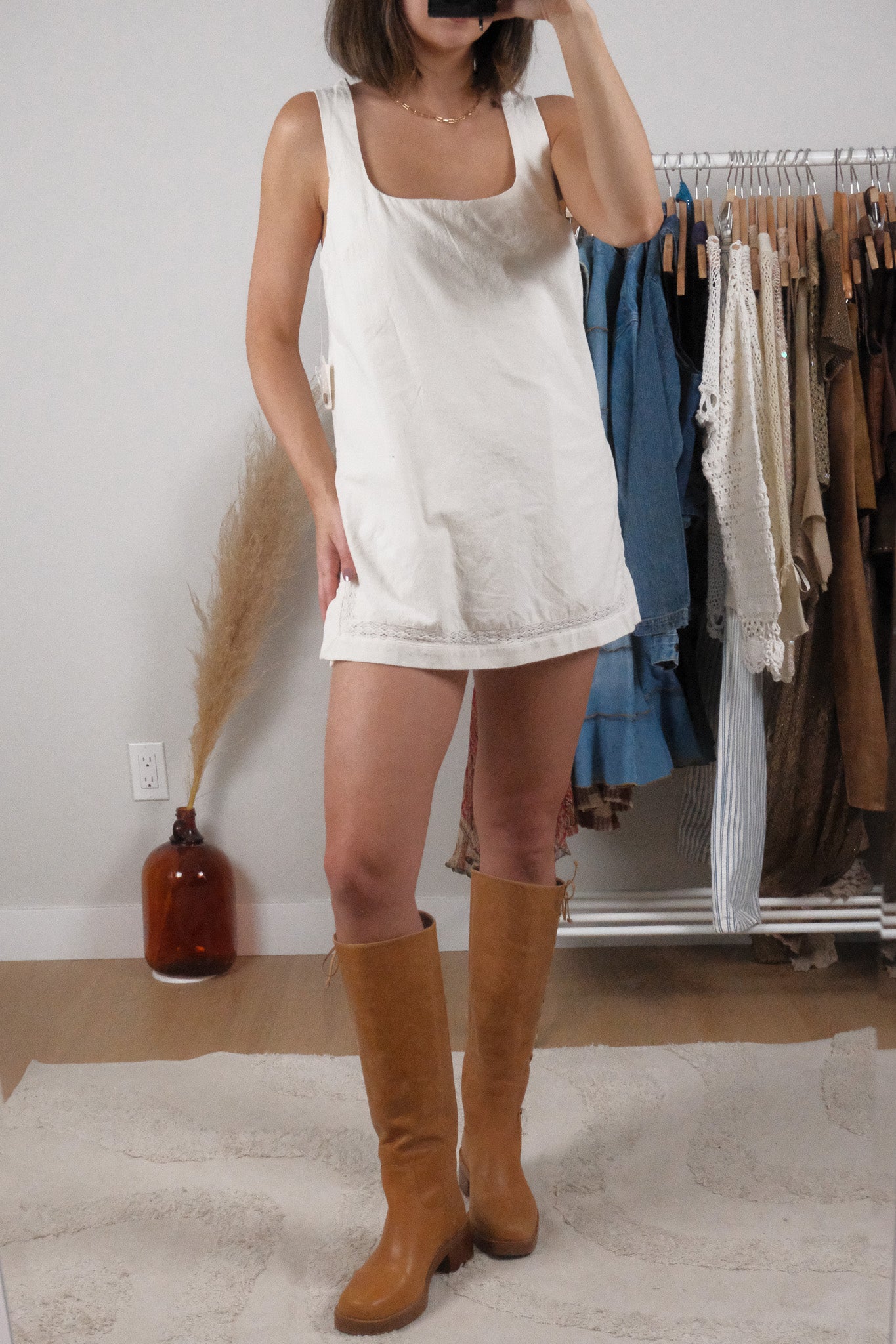 Free People x NWT Cotton Romper Mini Dress (4/6)