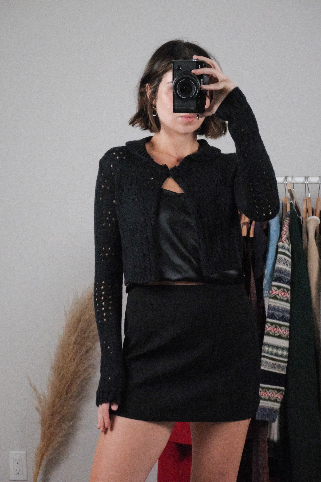 Vintage x Deadstock Cropped Collared Knit (S/M)