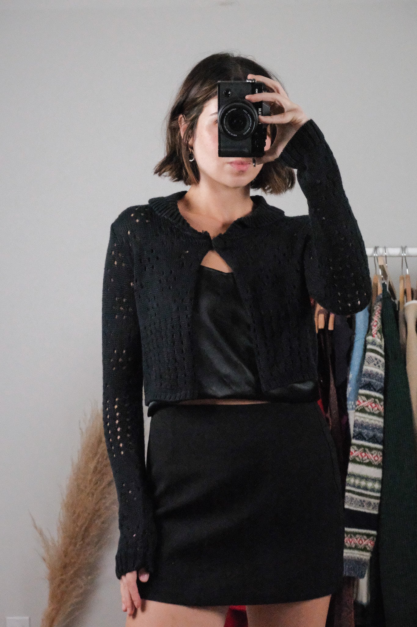 Vintage x Deadstock Cropped Collared Knit (S/M)