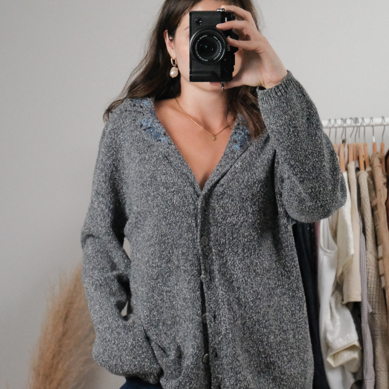 Vintage x Embroidered Cardigan (M/L)