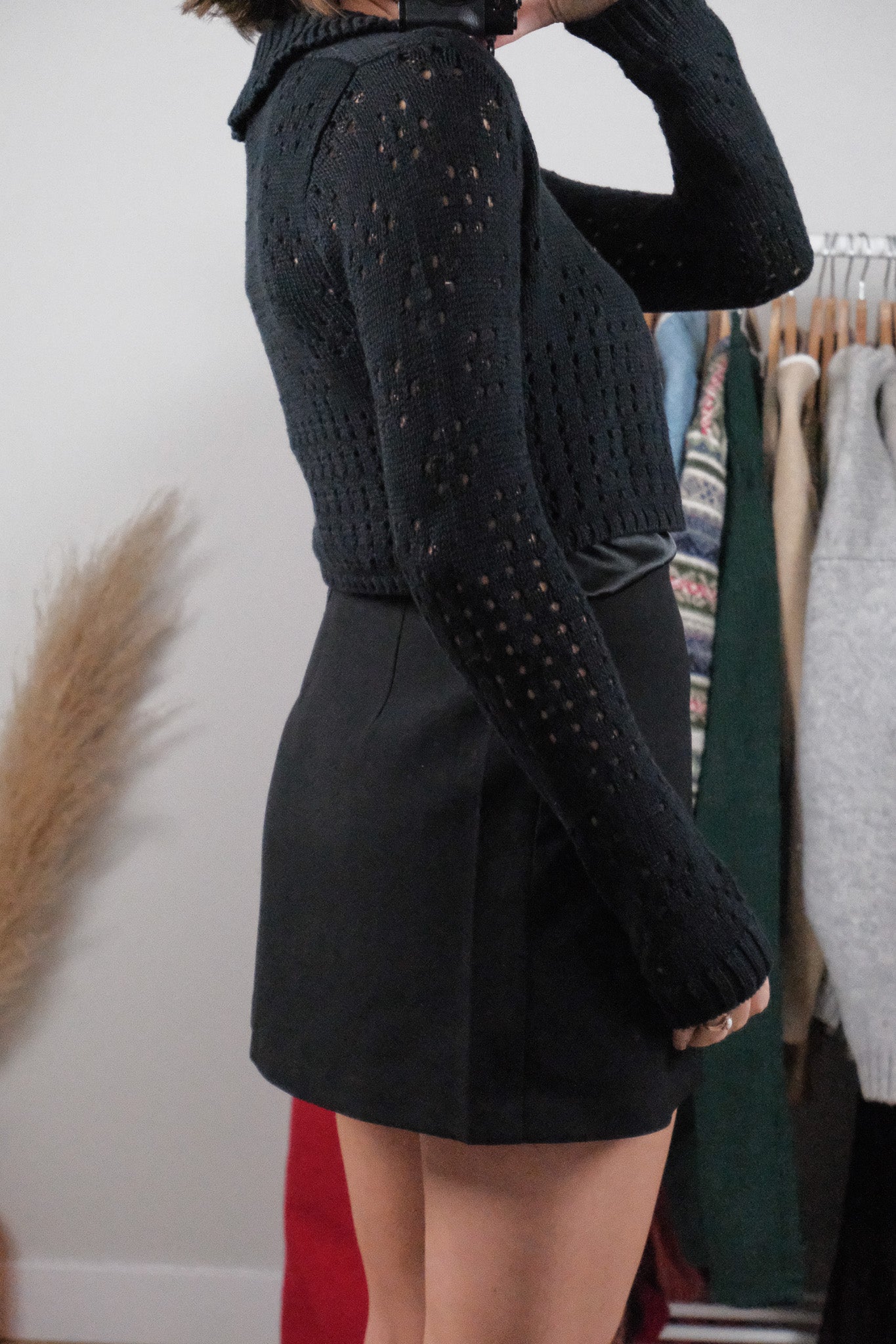 Vintage x Deadstock Cropped Collared Knit (S/M)