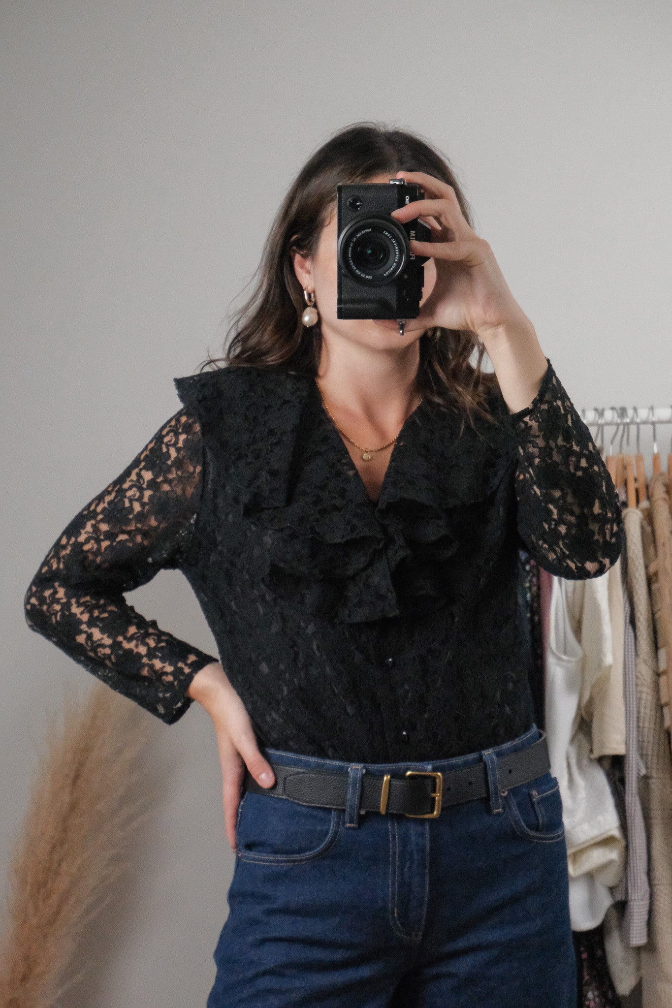 Made in Canada x Vintage x Lace Peter Pan Collared Blouse (6)
