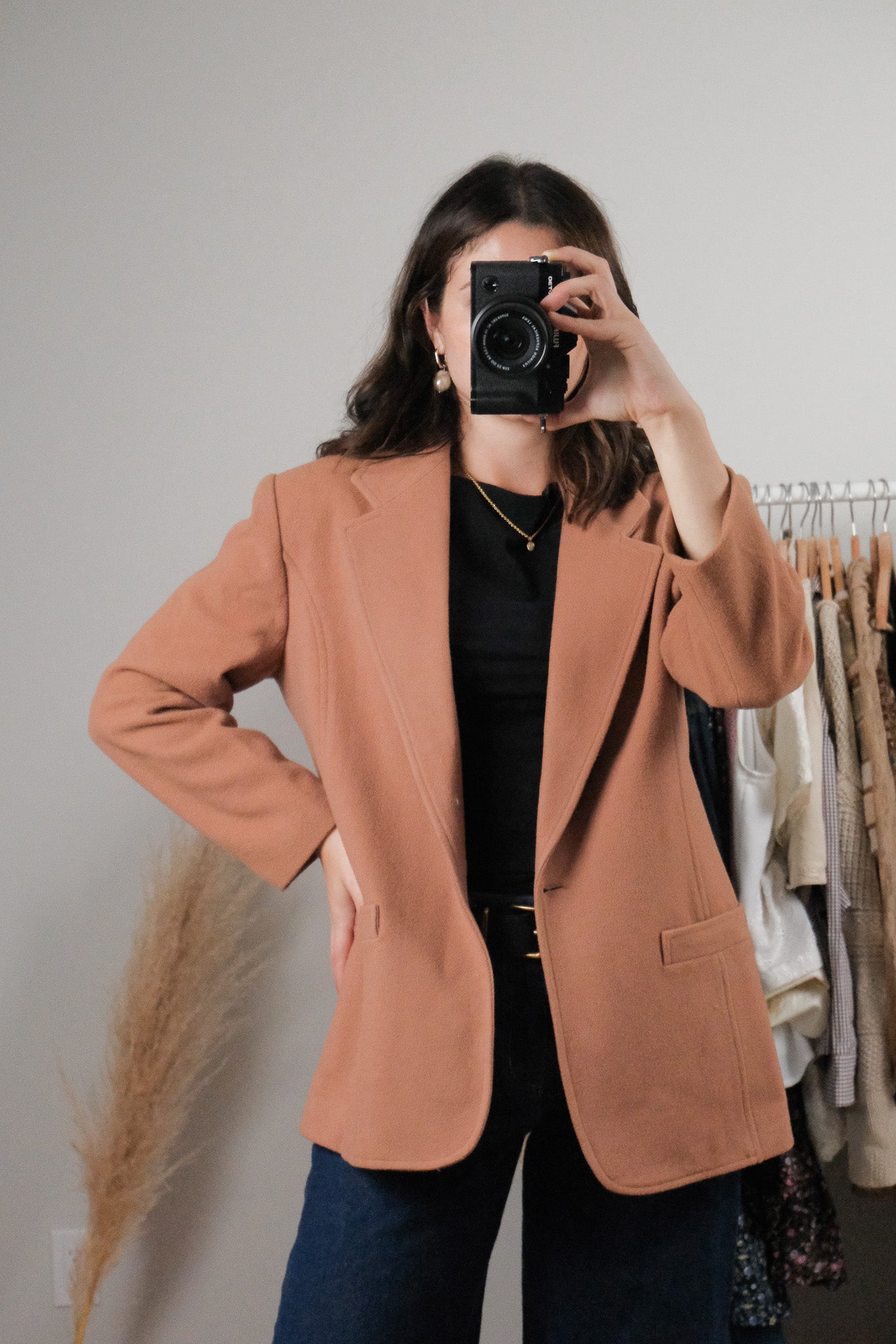 Made in Canada x Vintage x Wool + Cashmere Blend Blazer (6)