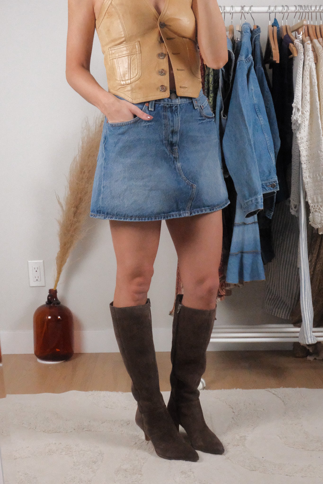 Levi's x Denim Mini Skirt (8)
