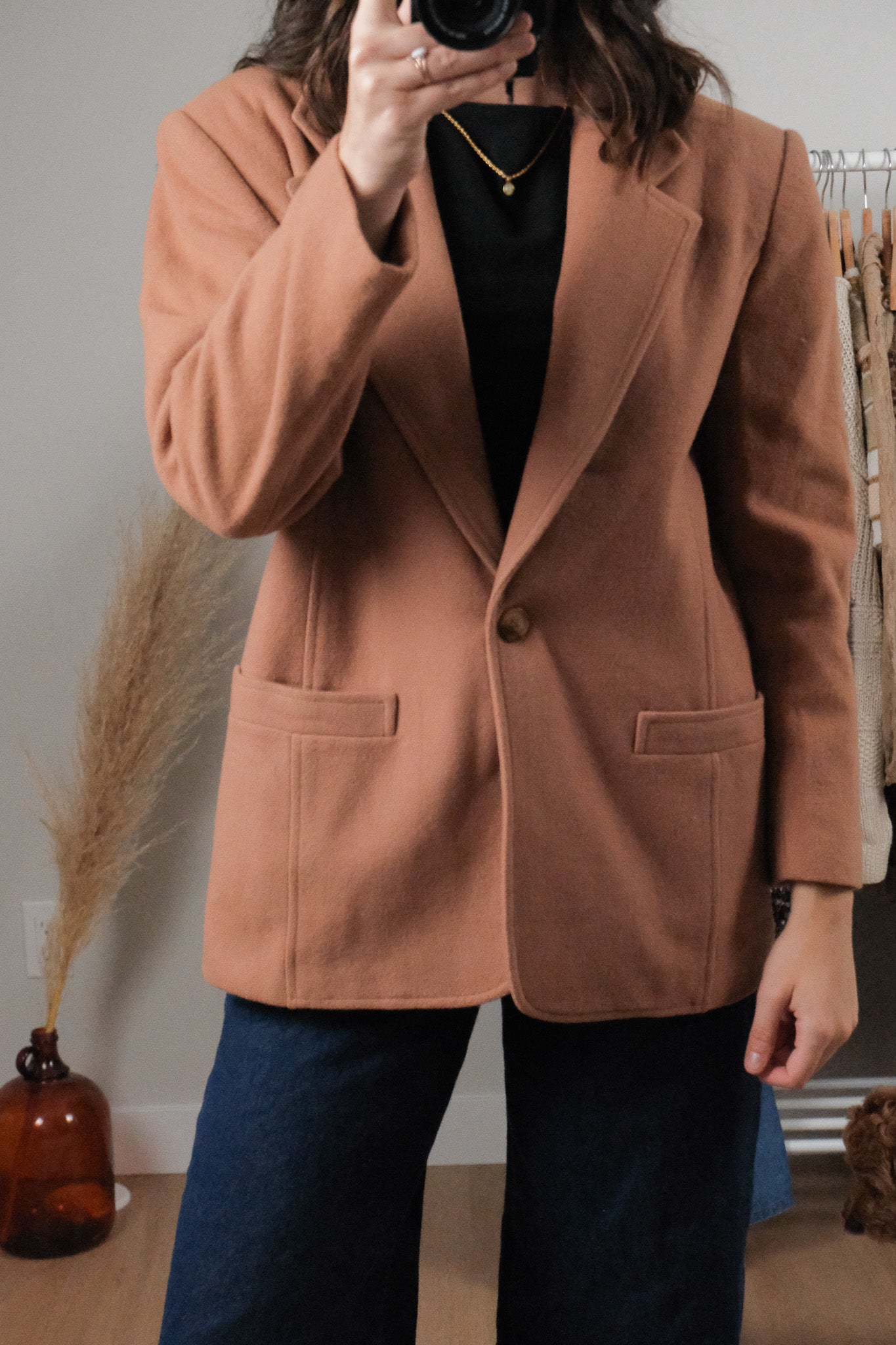 Made in Canada x Vintage x Wool + Cashmere Blend Blazer (6)