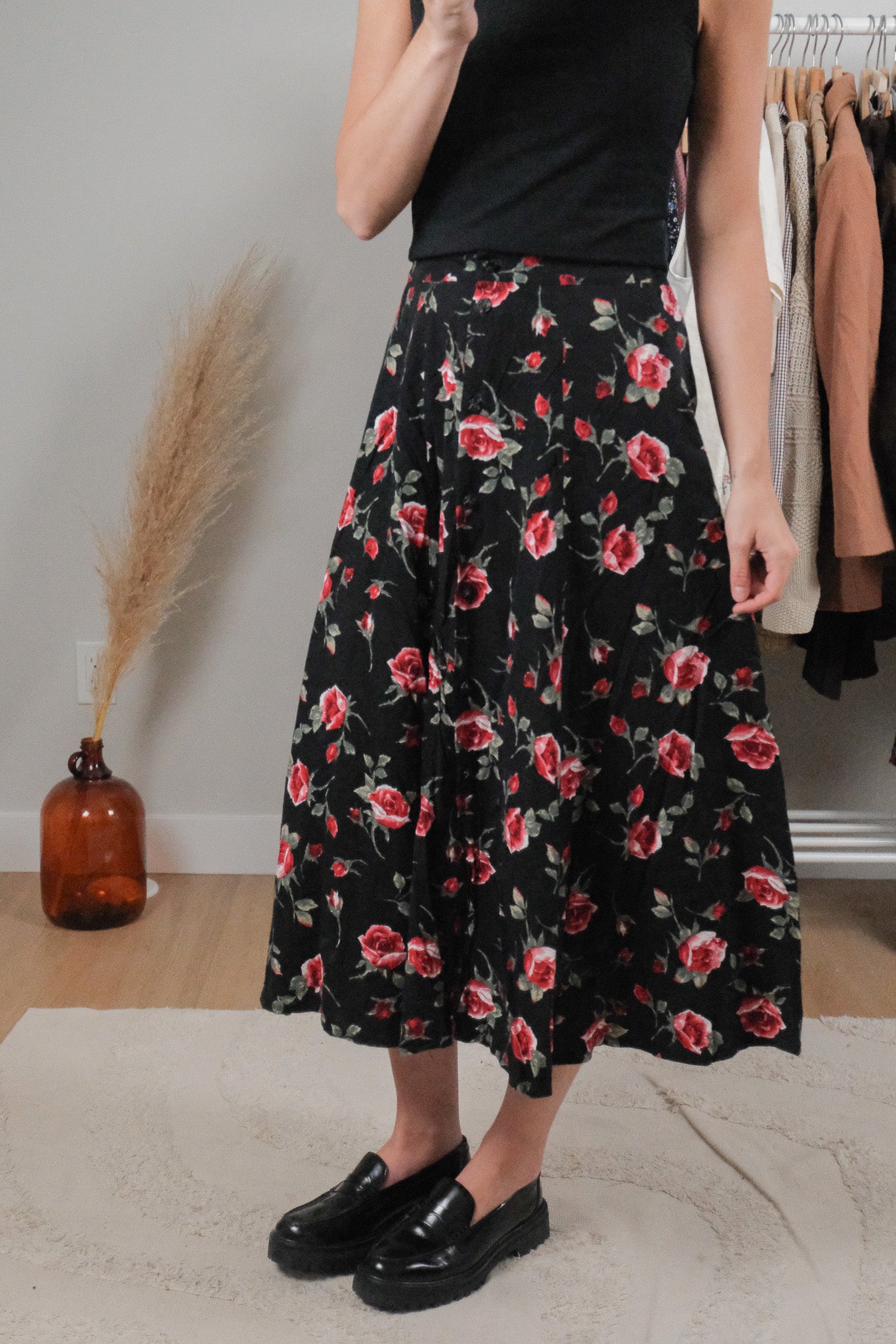 Vintage x Rose Maxi Skirt (4)