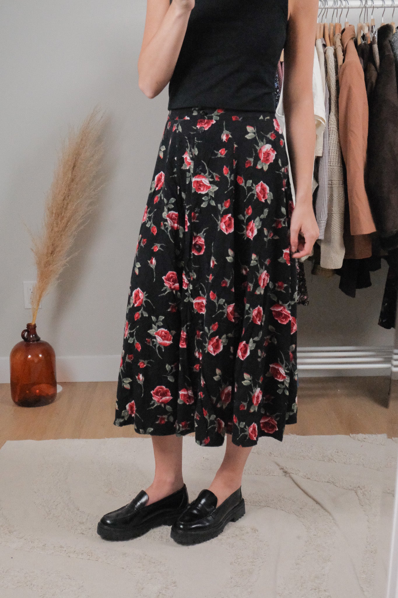 Vintage x Rose Maxi Skirt (4)