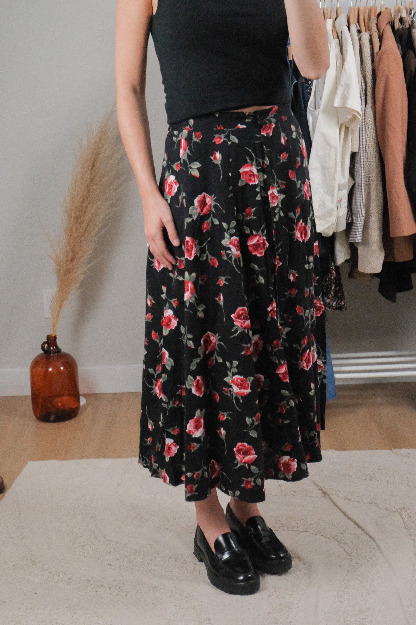 Vintage x Rose Maxi Skirt (4)