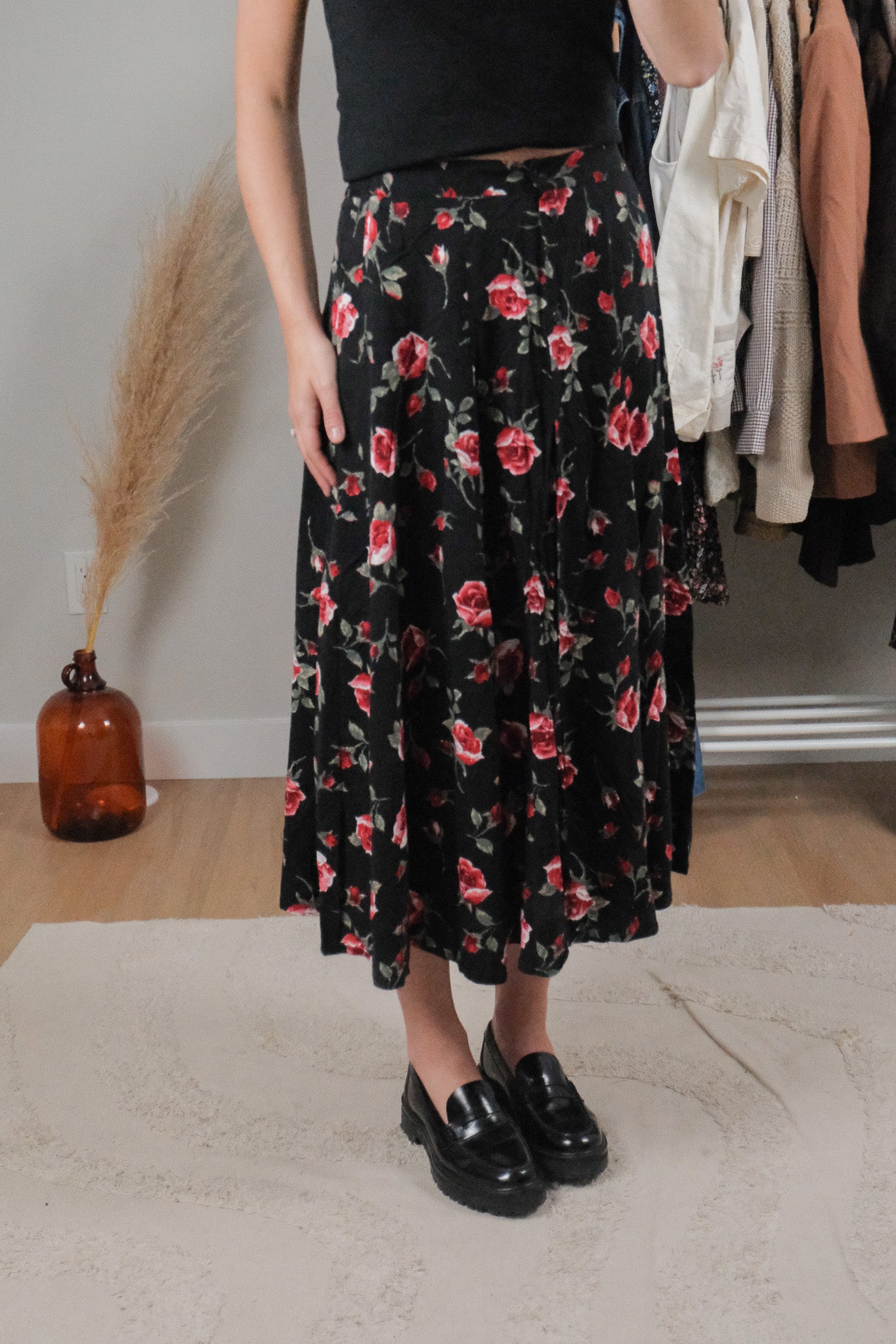 Vintage x Rose Maxi Skirt (4)