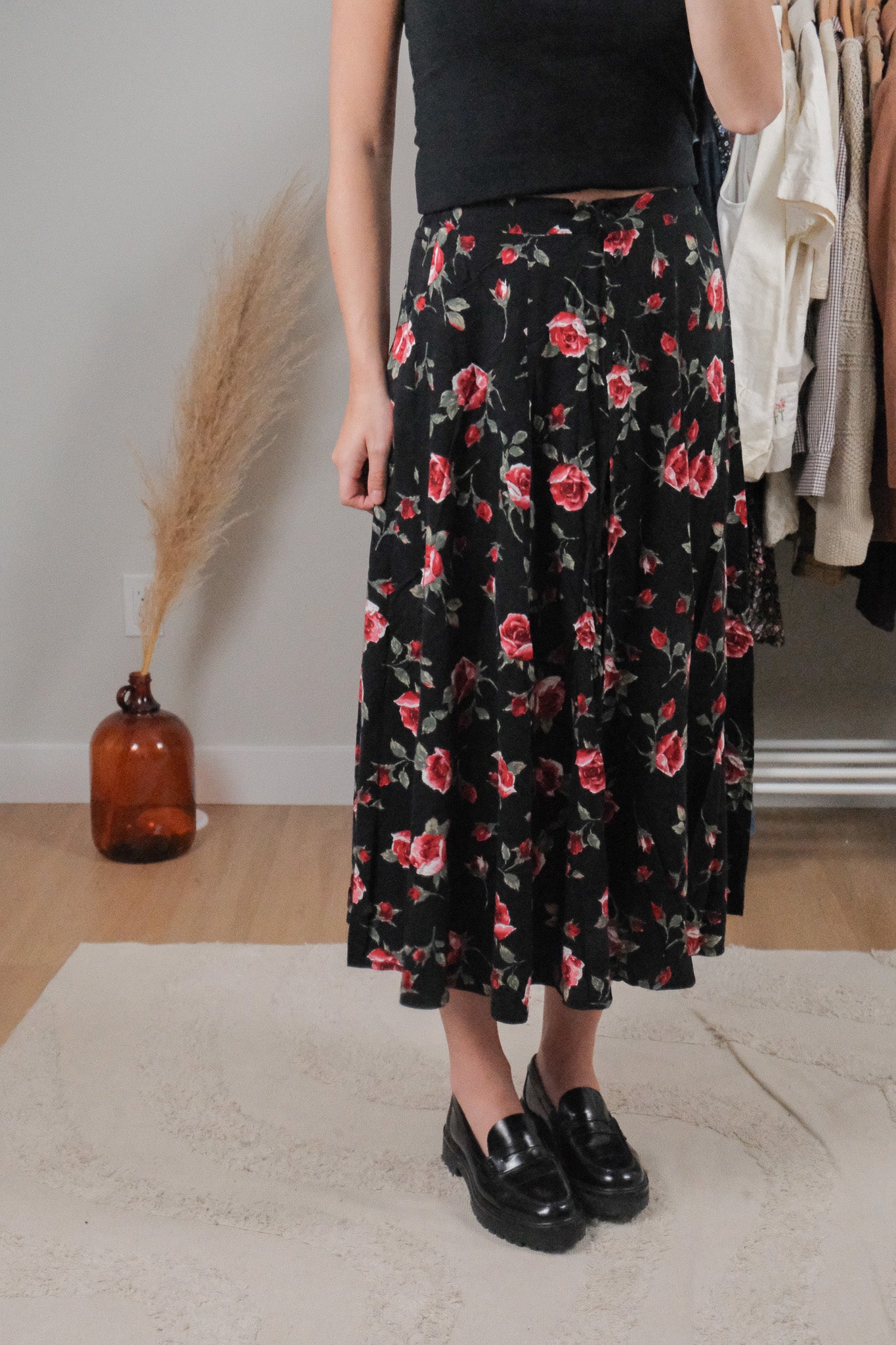 Vintage x Rose Maxi Skirt (4)