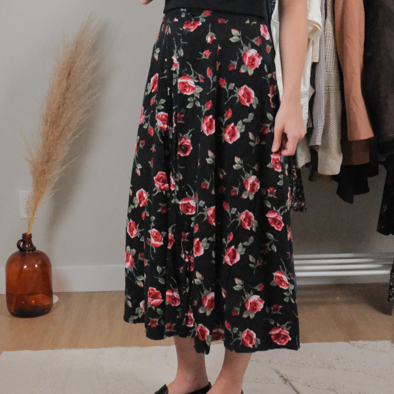 Vintage x Rose Maxi Skirt (4)