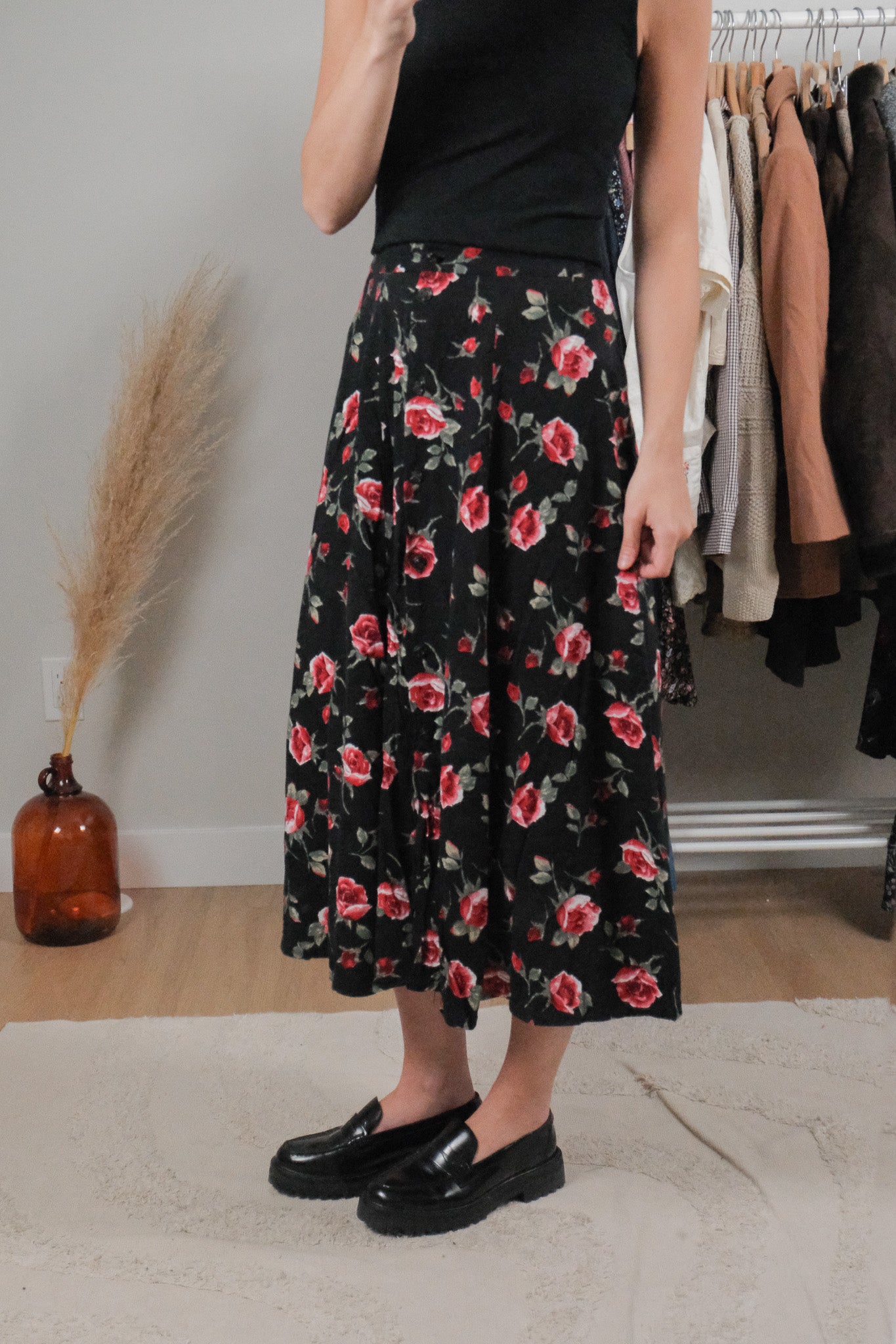 Vintage x Rose Maxi Skirt (4)