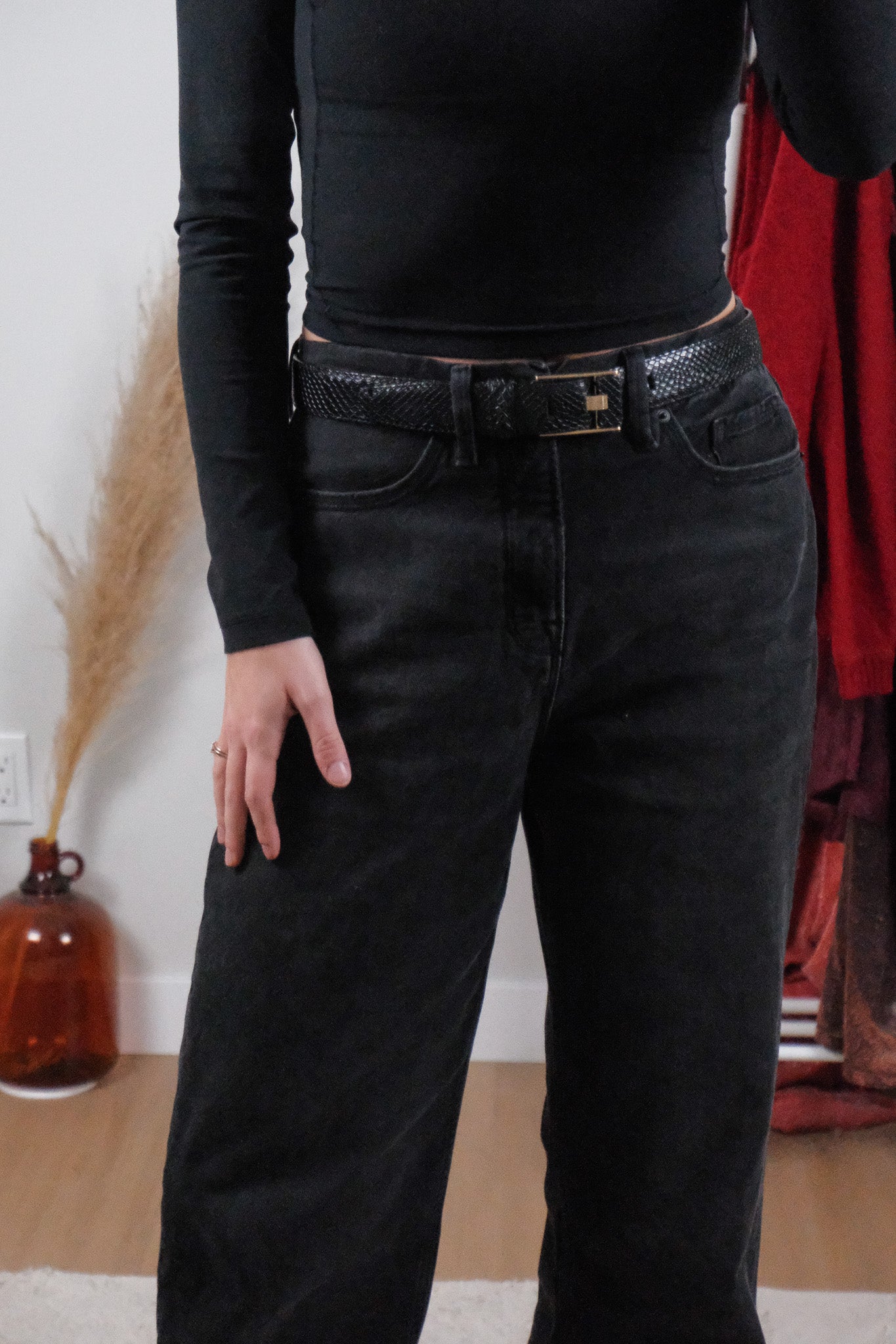 Vintage x Calvin Klein x Leather Belt (S)