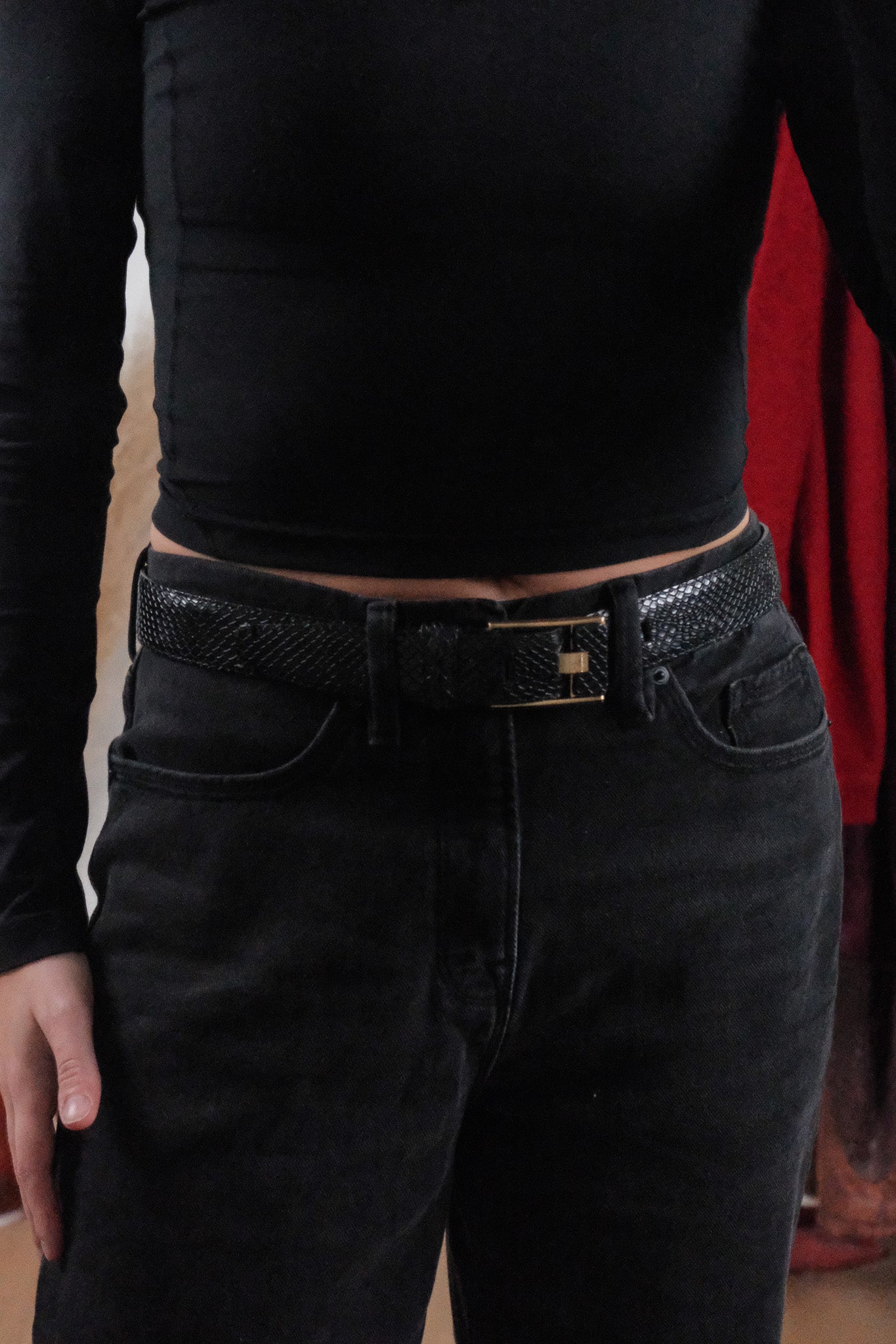 Vintage x Calvin Klein x Leather Belt (S)