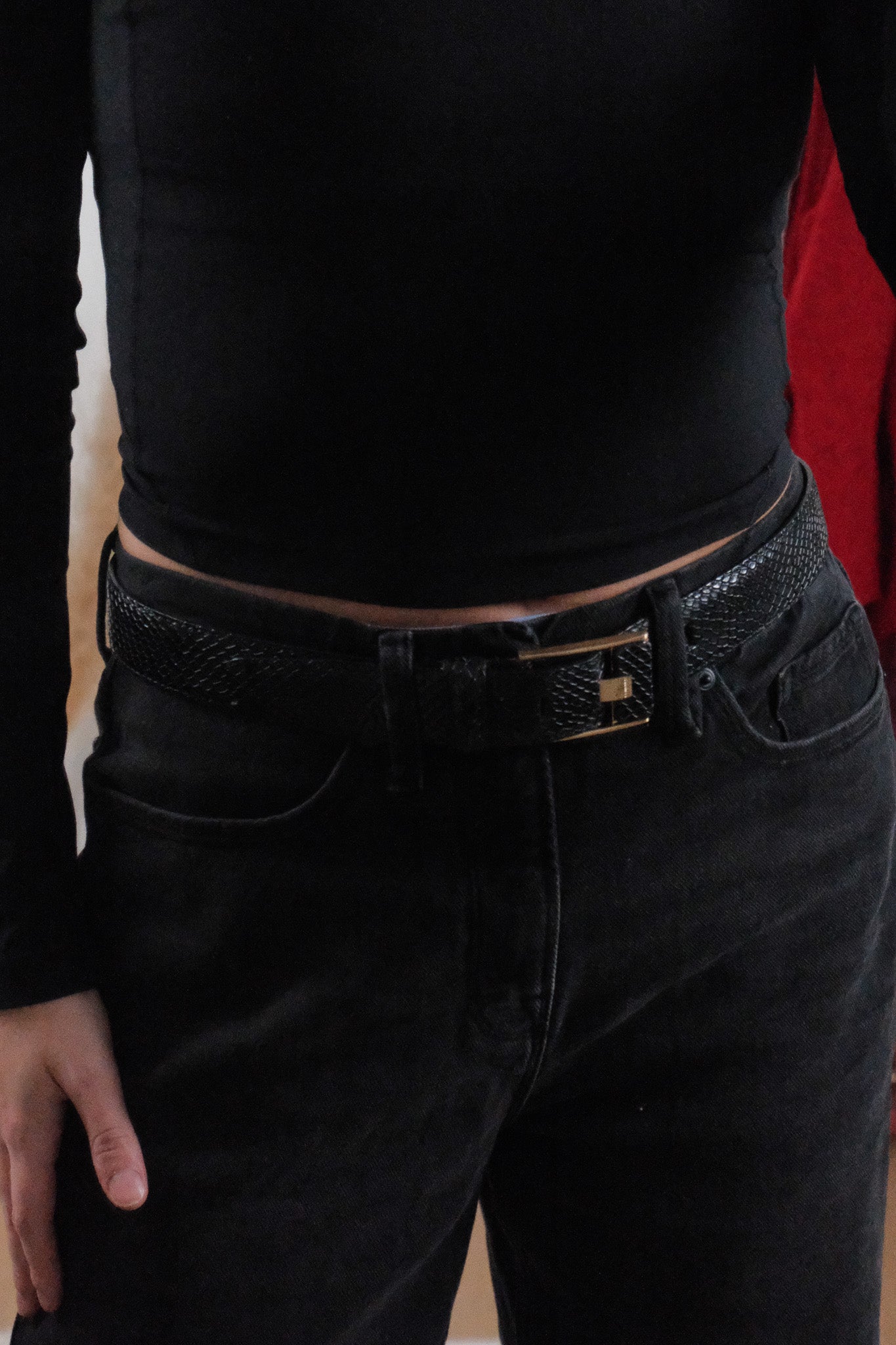 Vintage x Calvin Klein x Leather Belt (S)