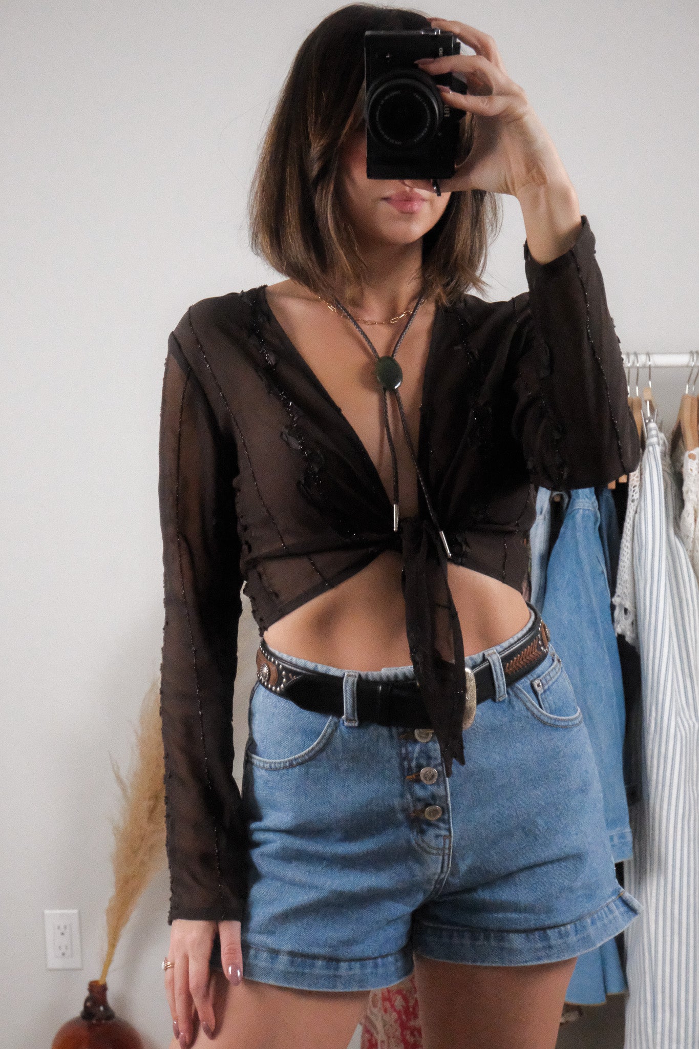 Sourced in Japan x Vintage x Leather Bolo Tie