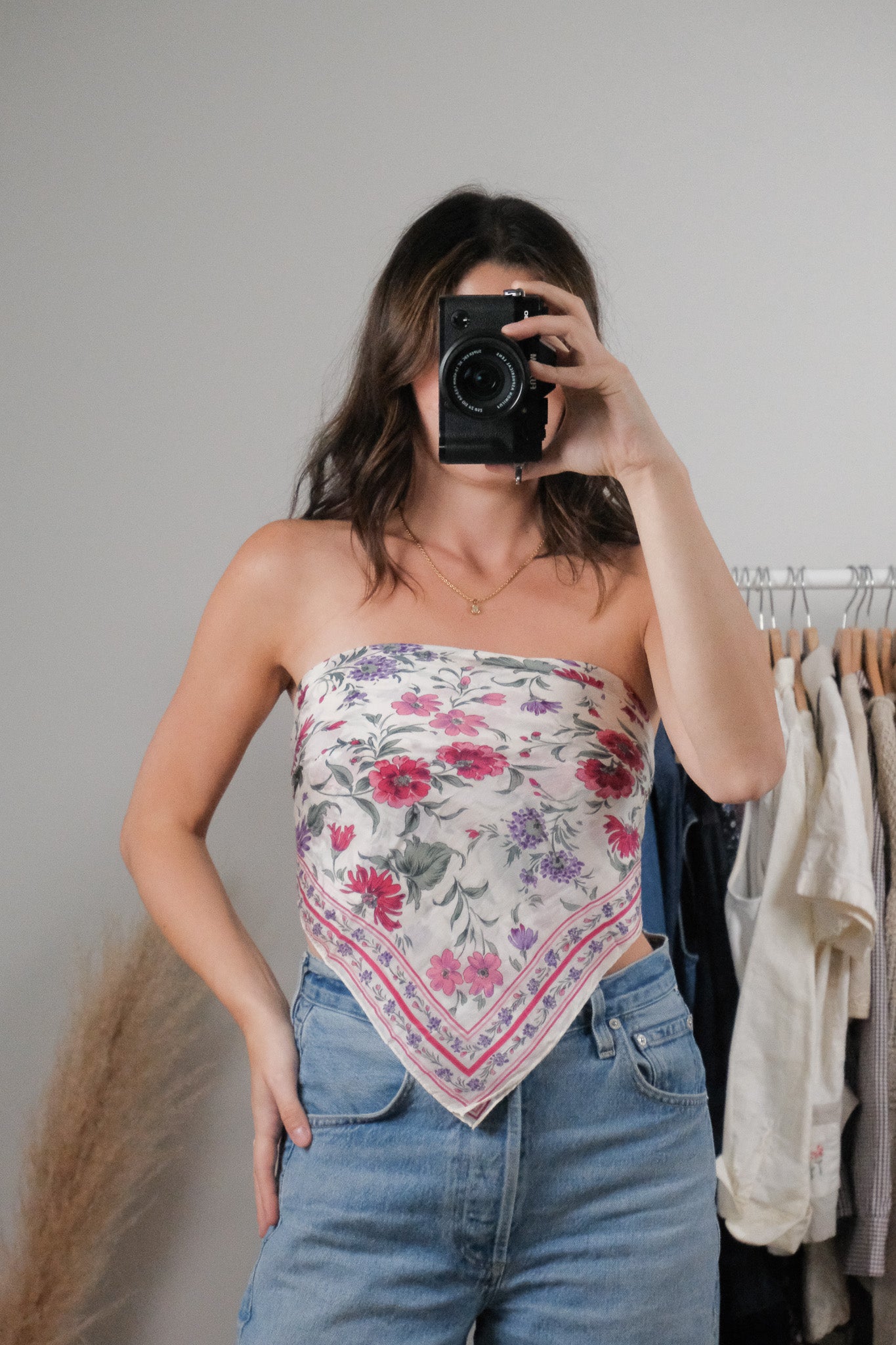Vintage x Silk Floral Scarf