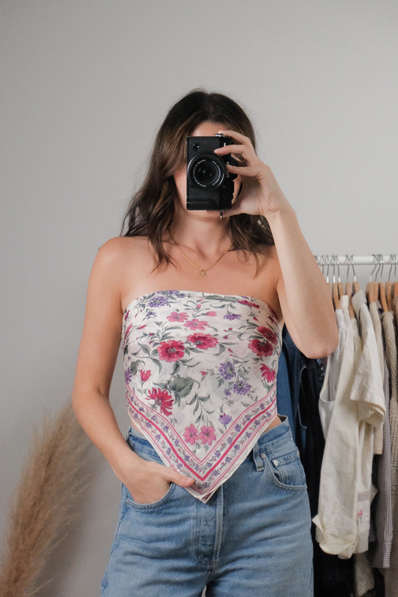 Vintage x Silk Floral Scarf