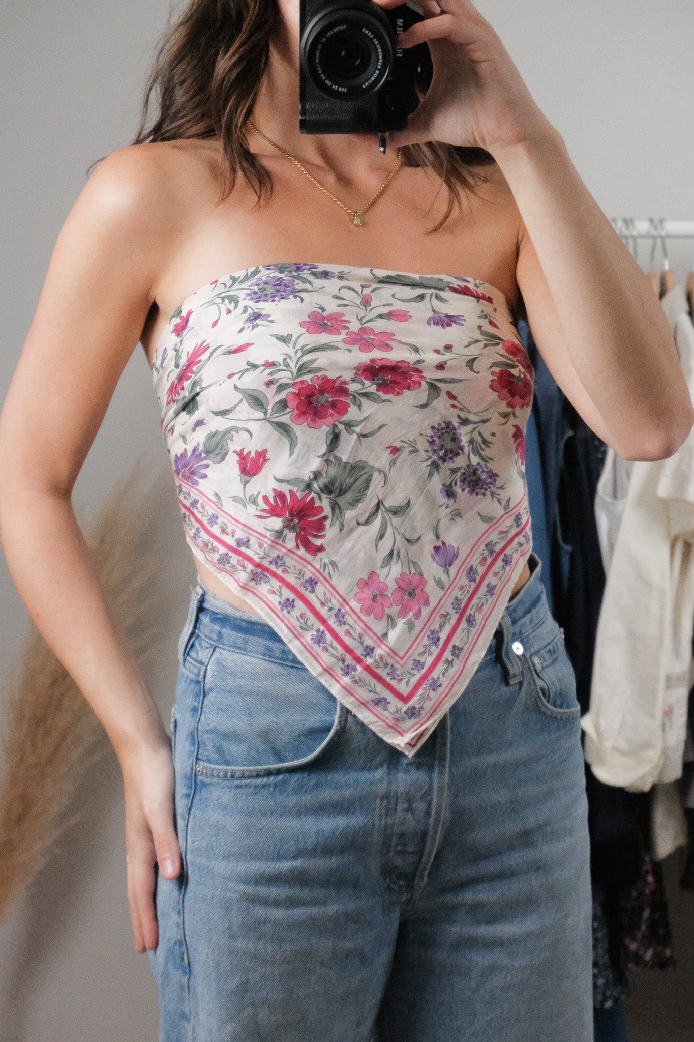 Vintage x Silk Floral Scarf