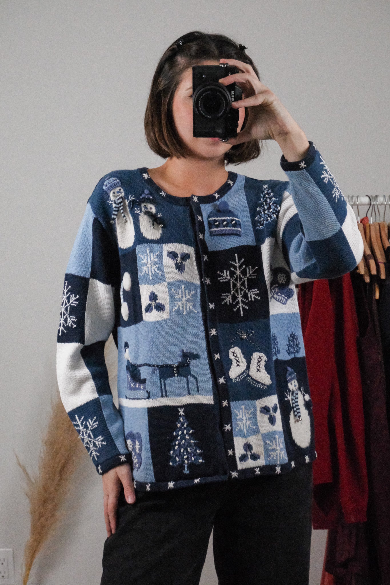 Vintage x Cotton Beaded/Embroidered Patchwork Cardigan (M)