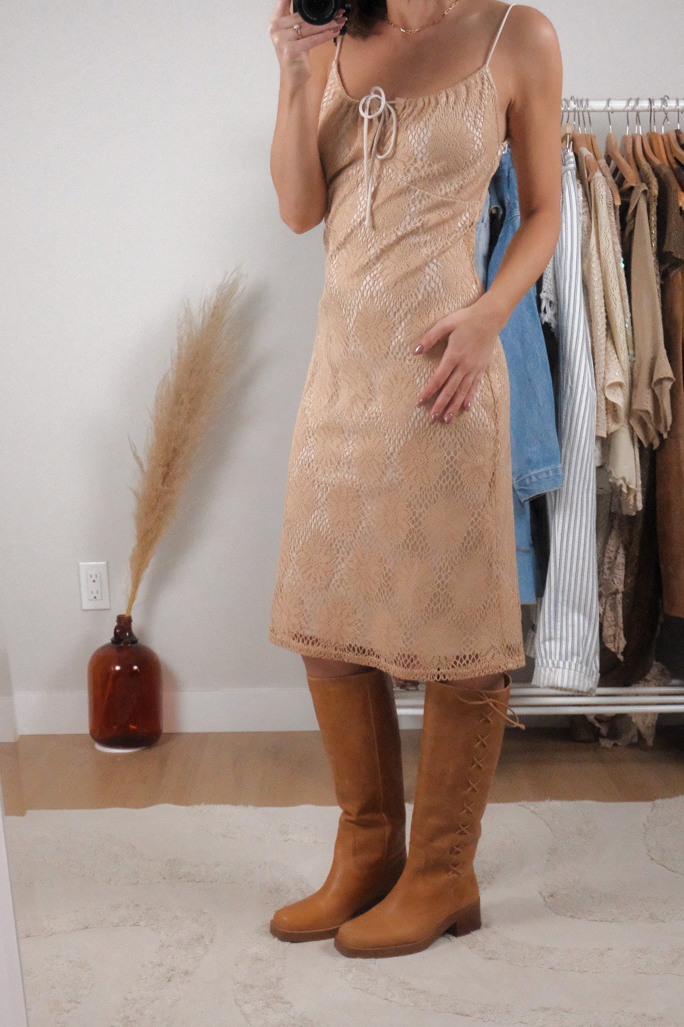 Made in Canada x Vintage x Knit Midi Dress (S)
