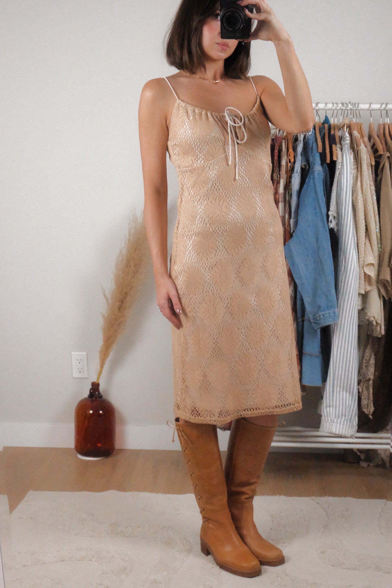 Made in Canada x Vintage x Knit Midi Dress (S)