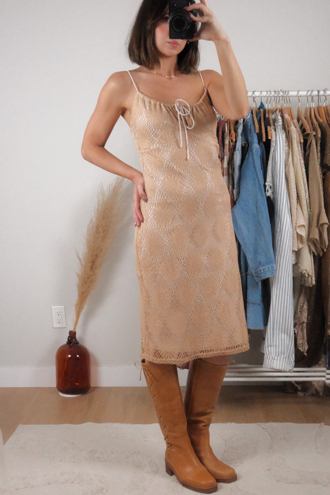 Made in Canada x Vintage x Knit Midi Dress (S)
