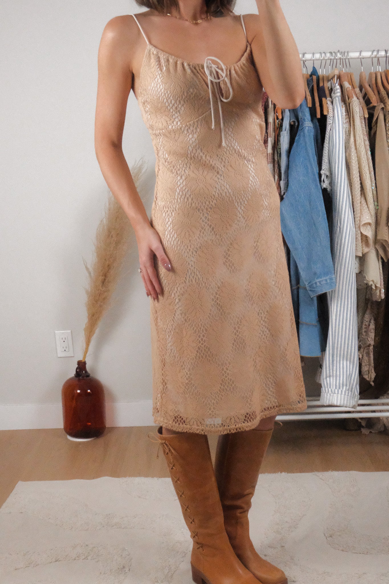 Made in Canada x Vintage x Knit Midi Dress (S)