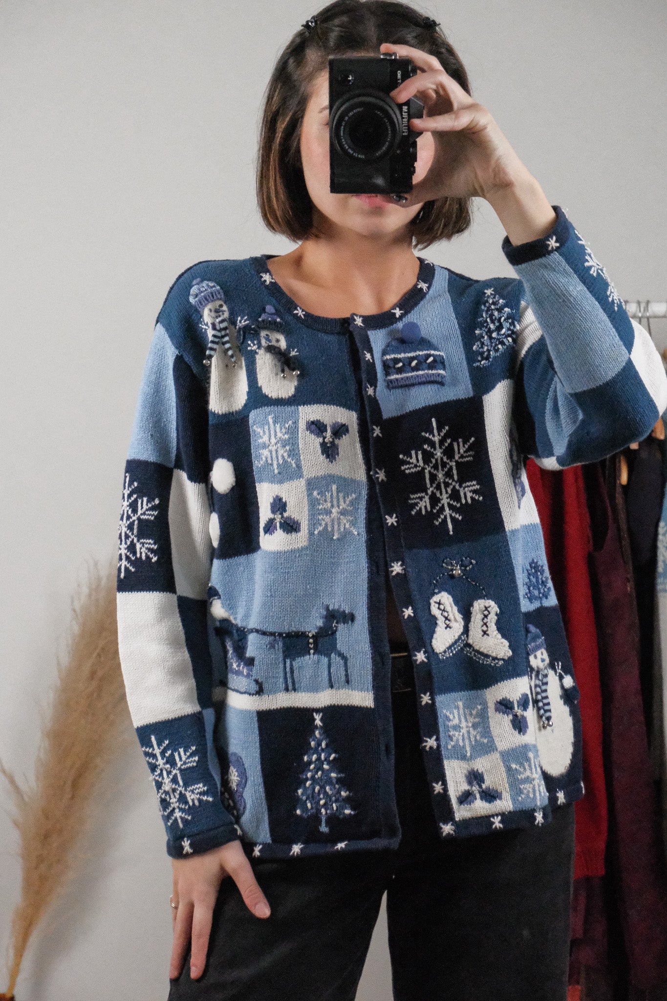 Vintage x Cotton Beaded/Embroidered Patchwork Cardigan (M)