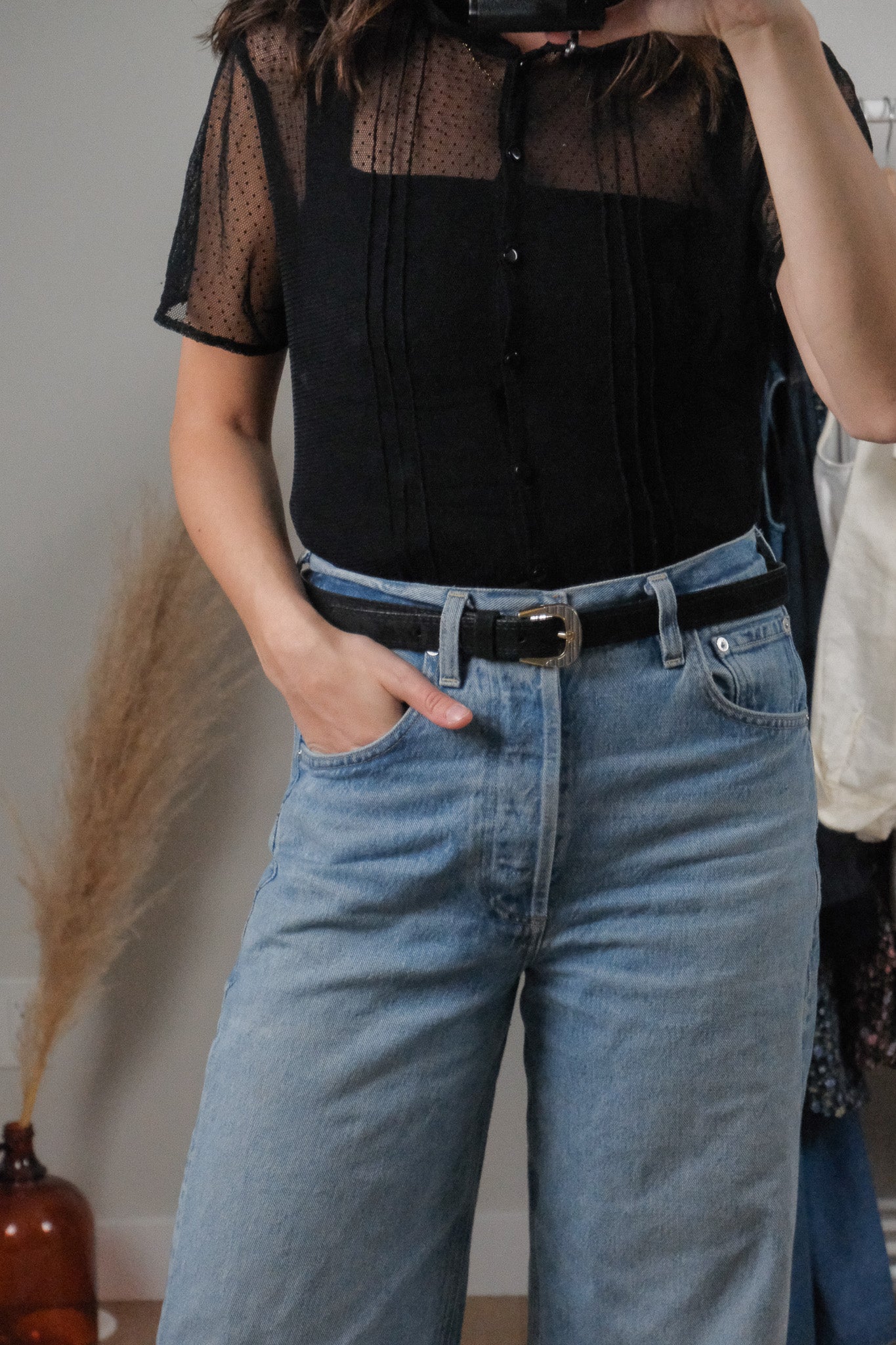 Made in Spain x Vintage x Suede Belt (L)