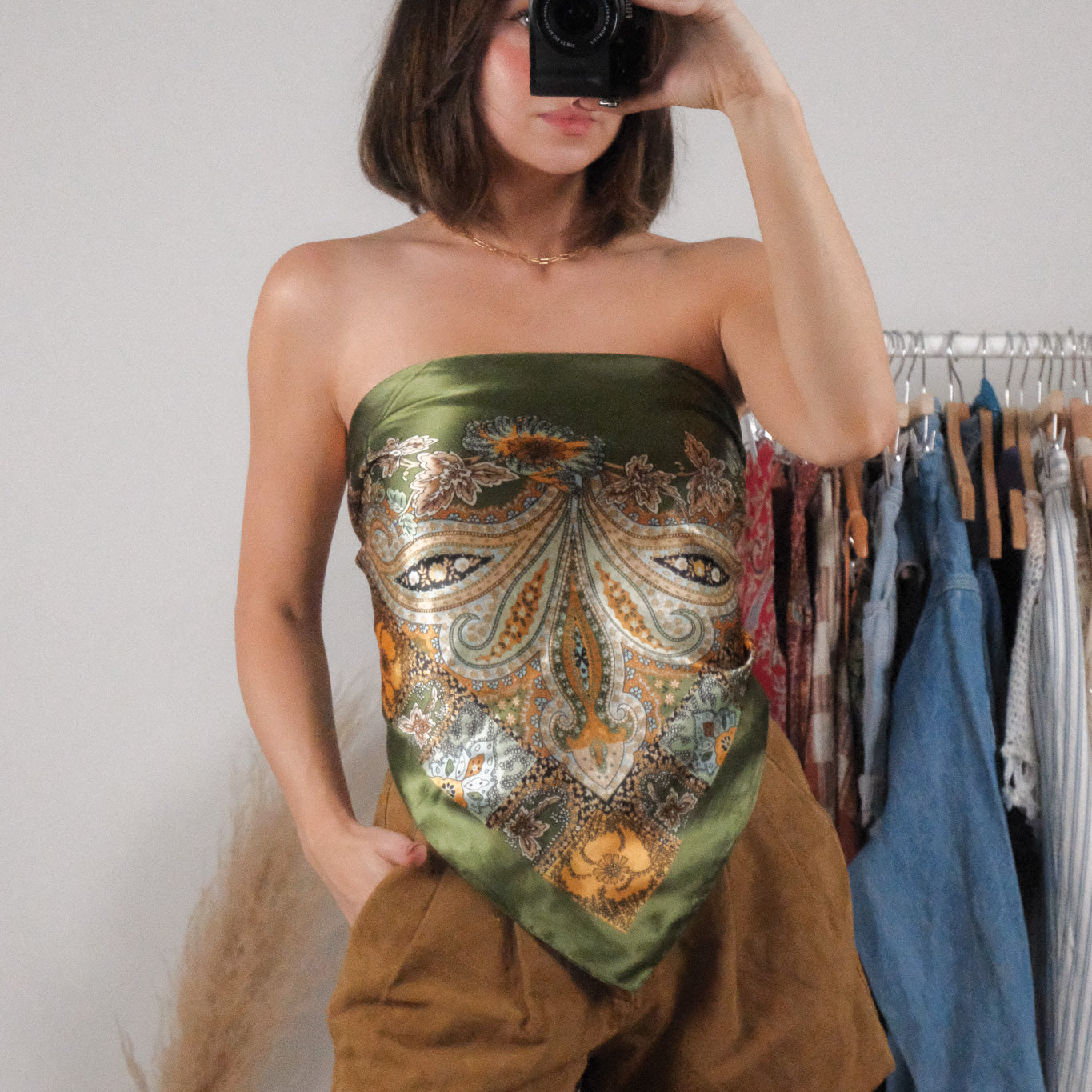 Vintage x Patterned Scarf