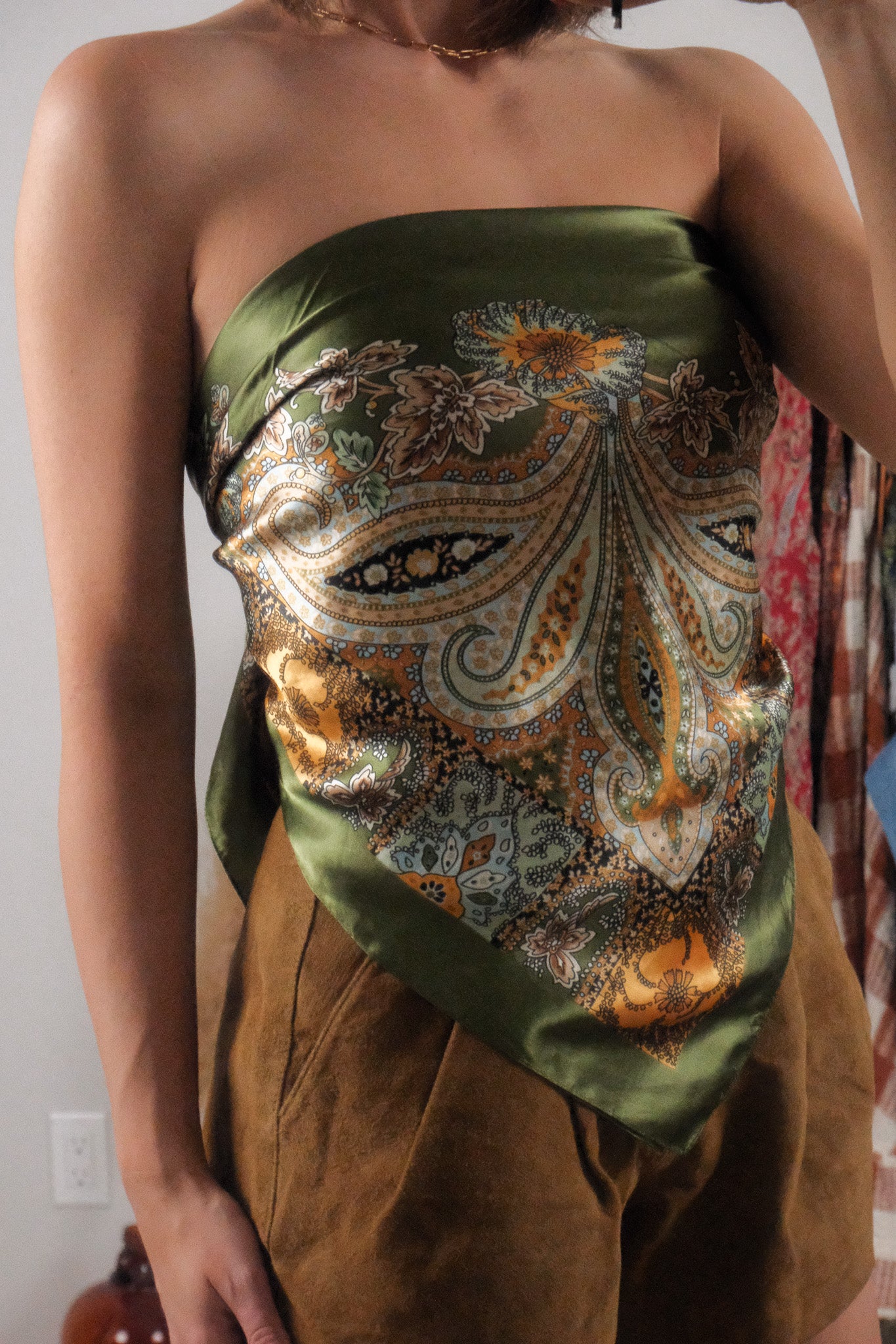 Vintage x Patterned Scarf