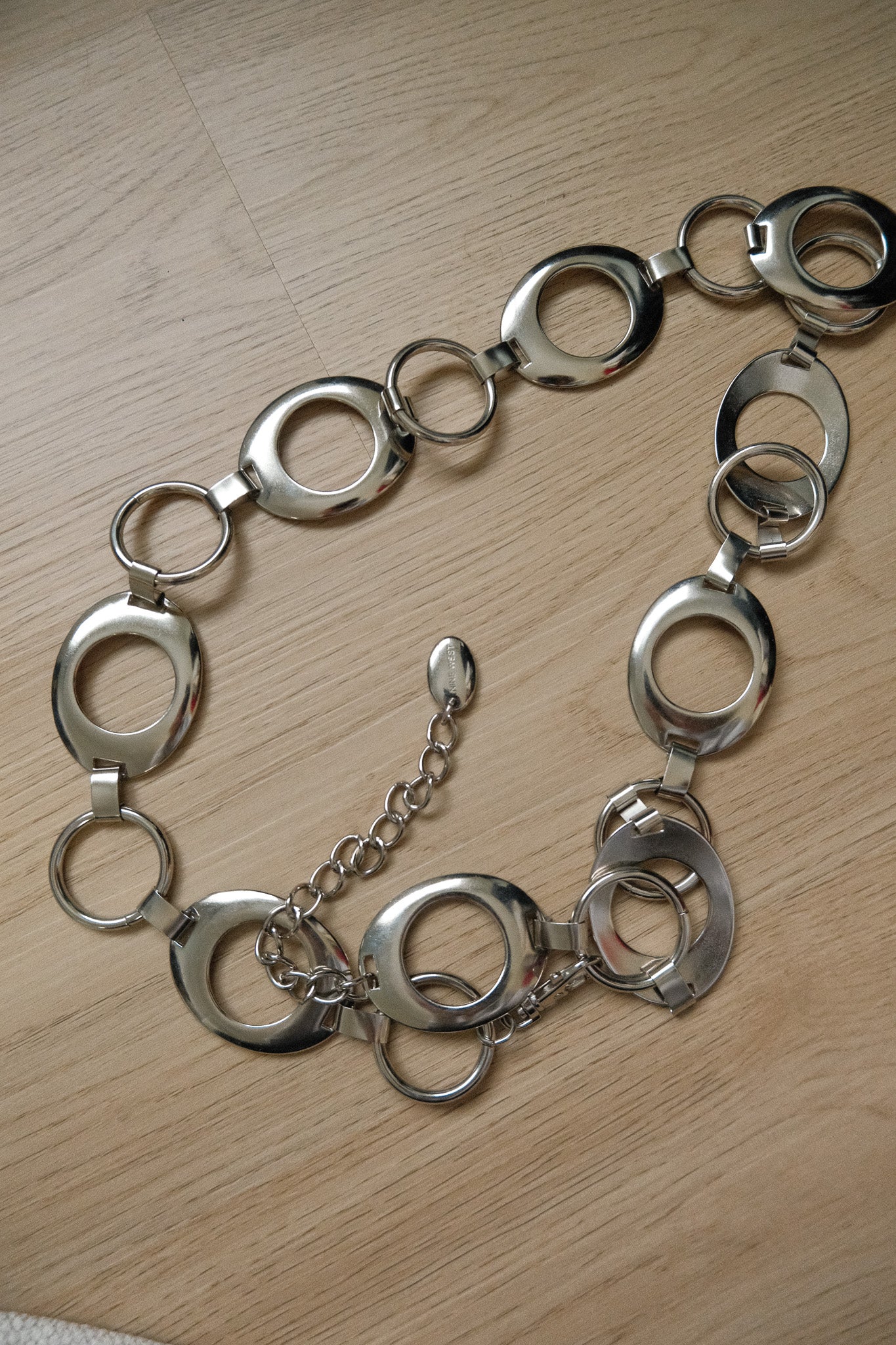 Vintage x Nine West x Silver Chain Belt (L)