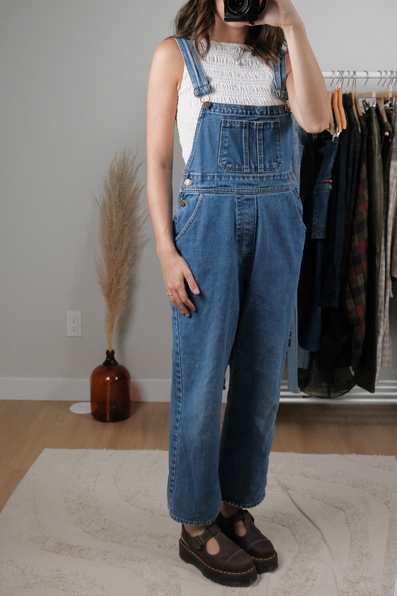 Vintage x Denim Overalls (XS/S)