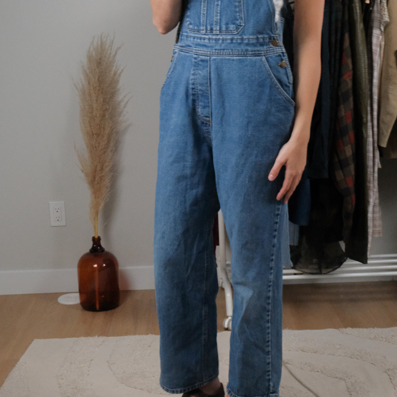 Vintage x Denim Overalls (XS/S)