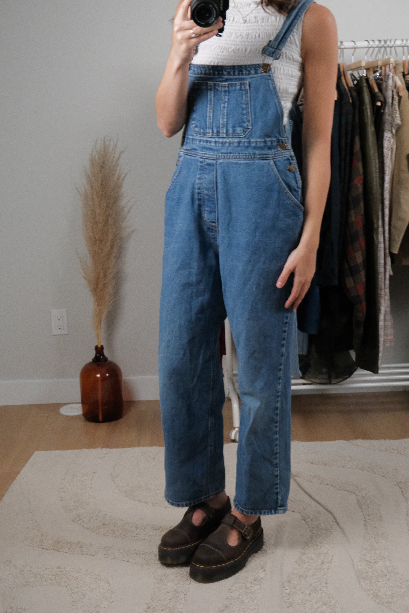 Vintage x Denim Overalls (XS/S)