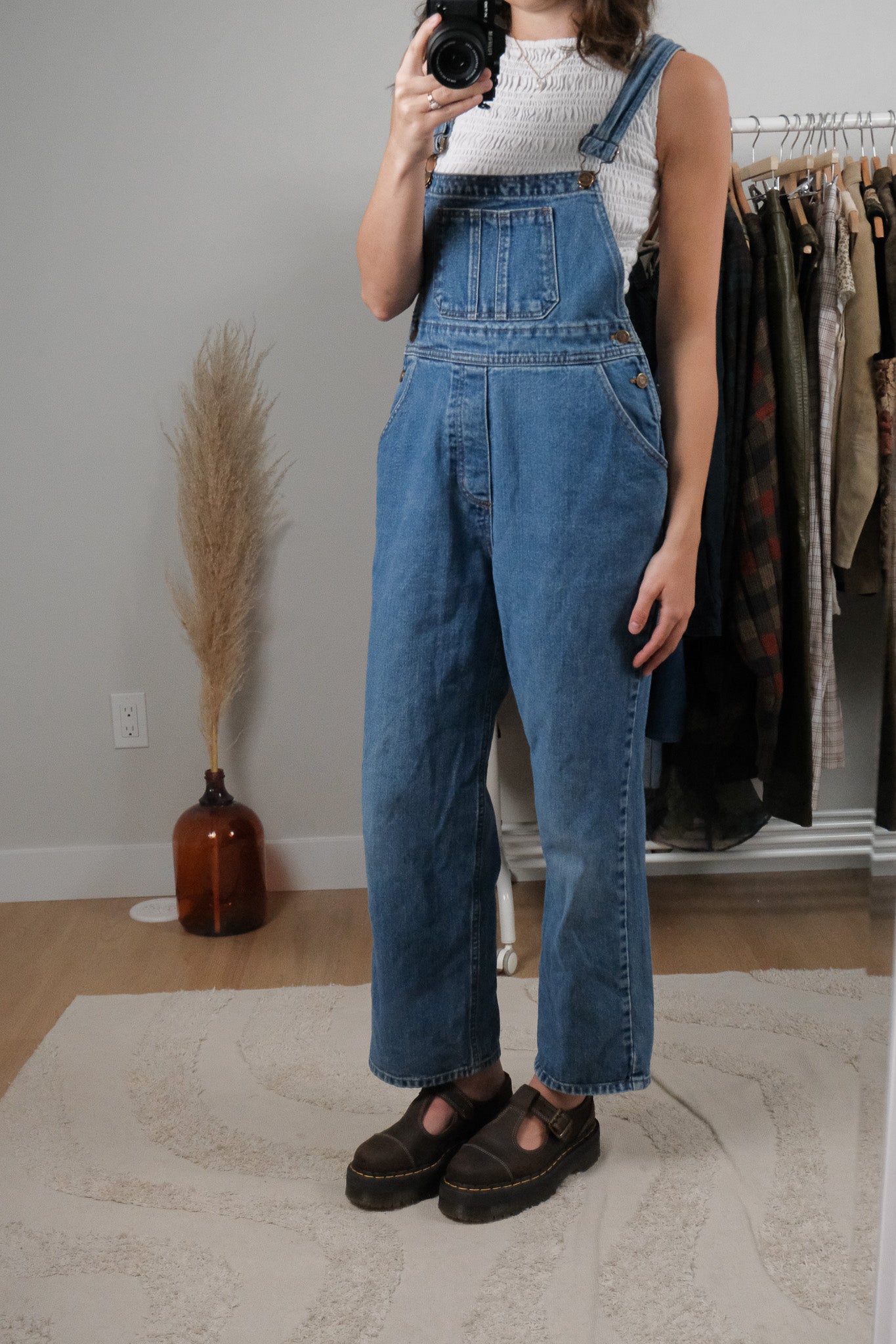 Vintage x Denim Overalls (XS/S)