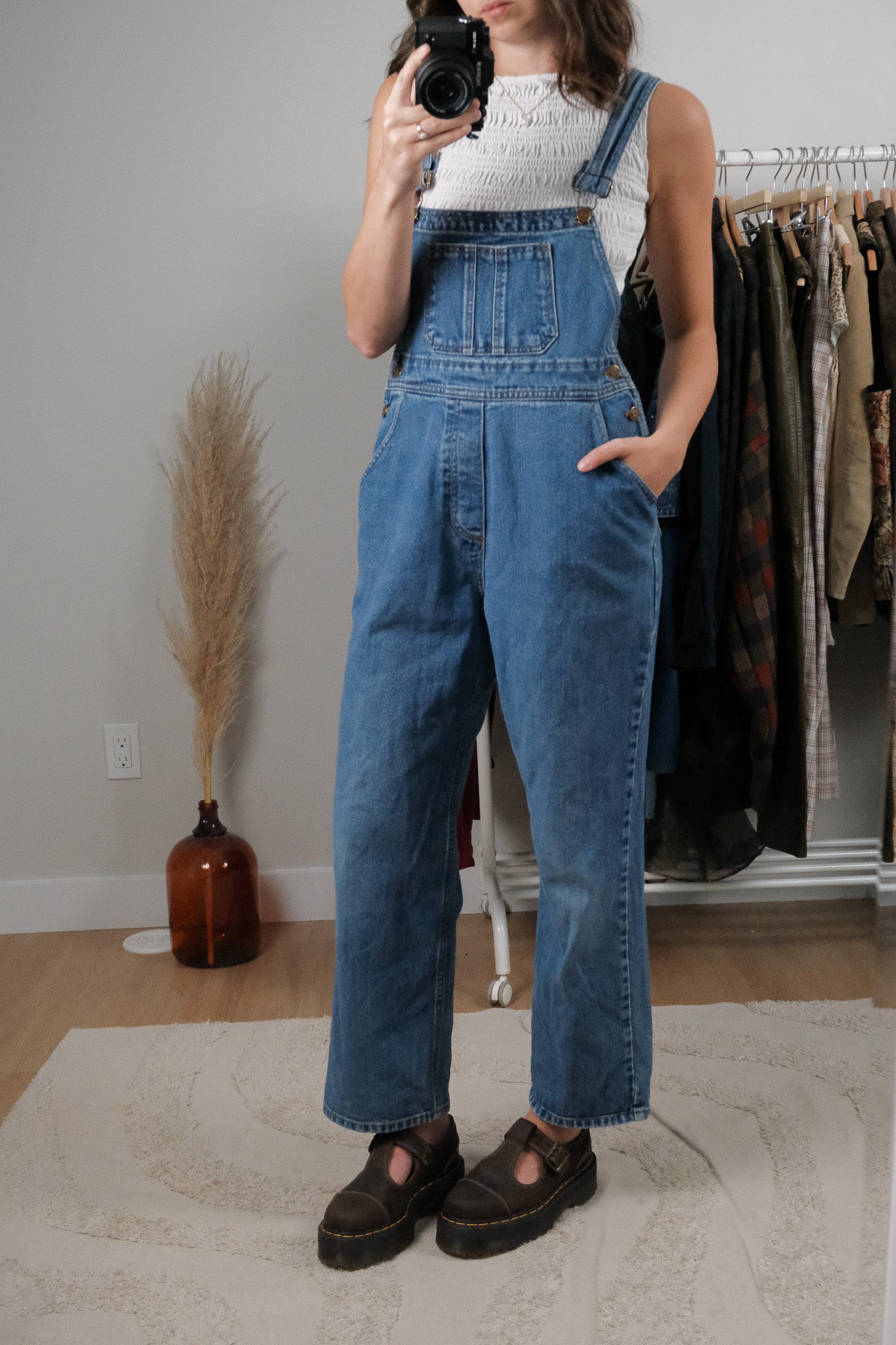 Vintage x Denim Overalls (XS/S)