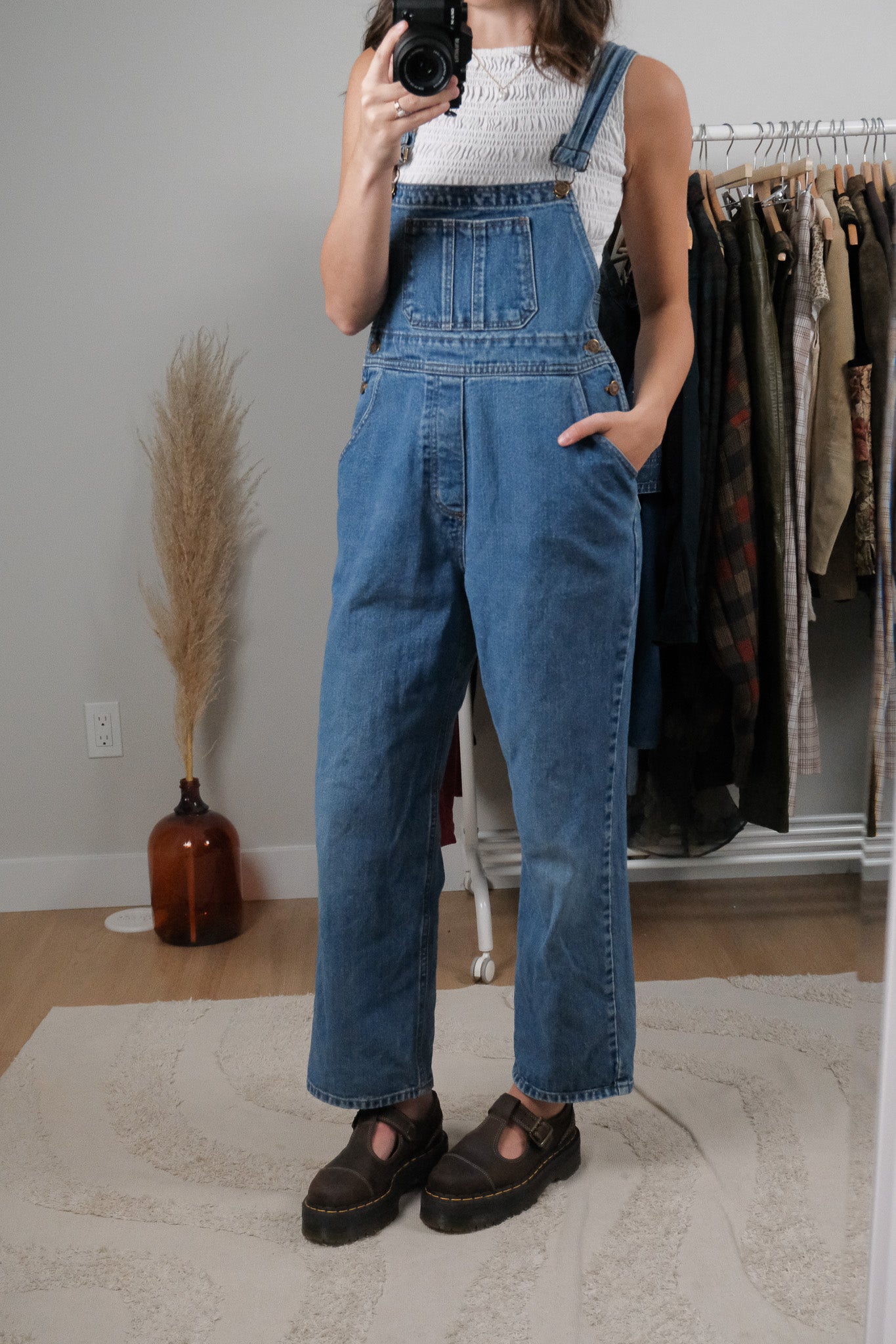 Vintage x Denim Overalls (XS/S)