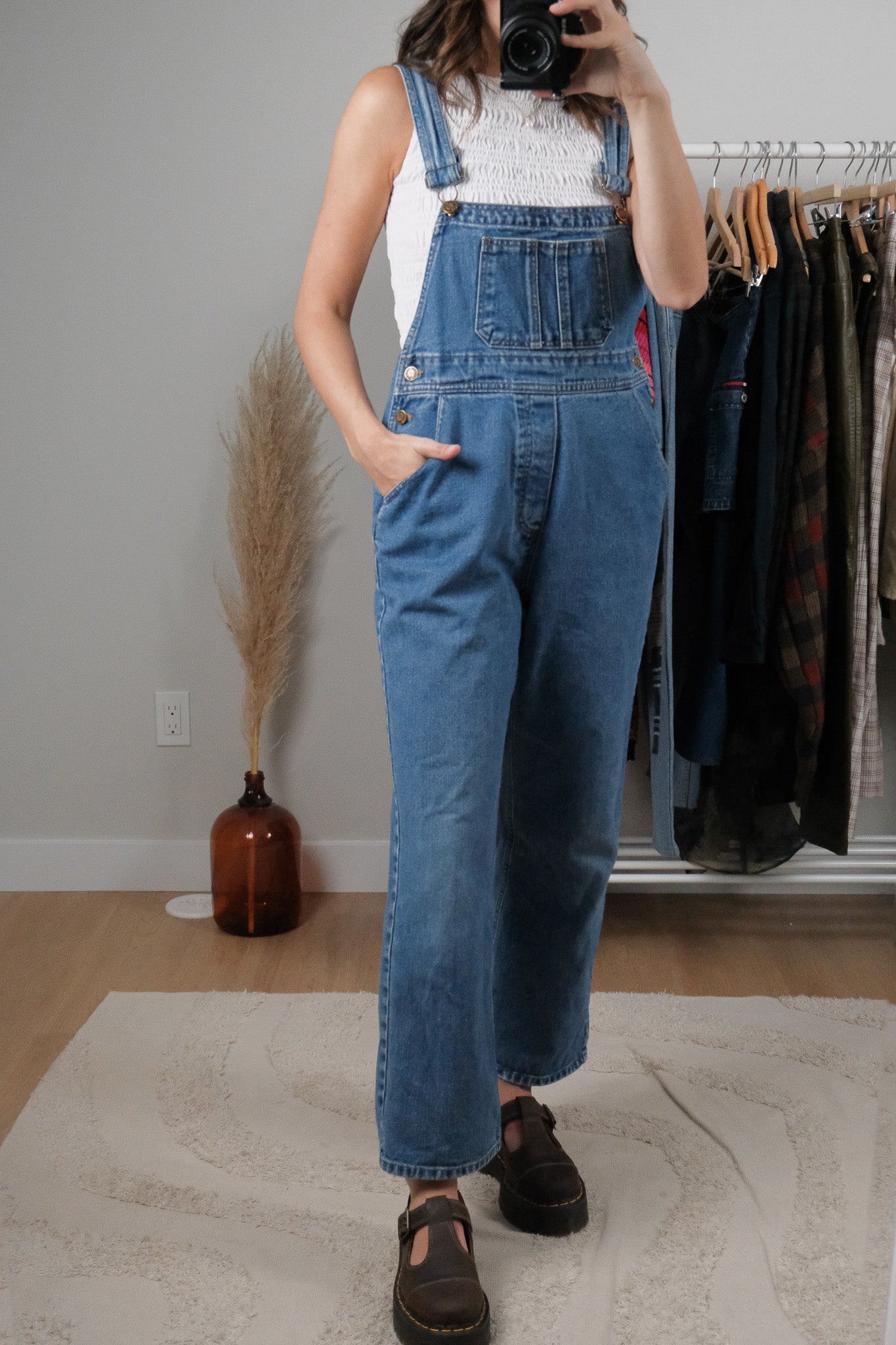 Vintage x Denim Overalls (XS/S)