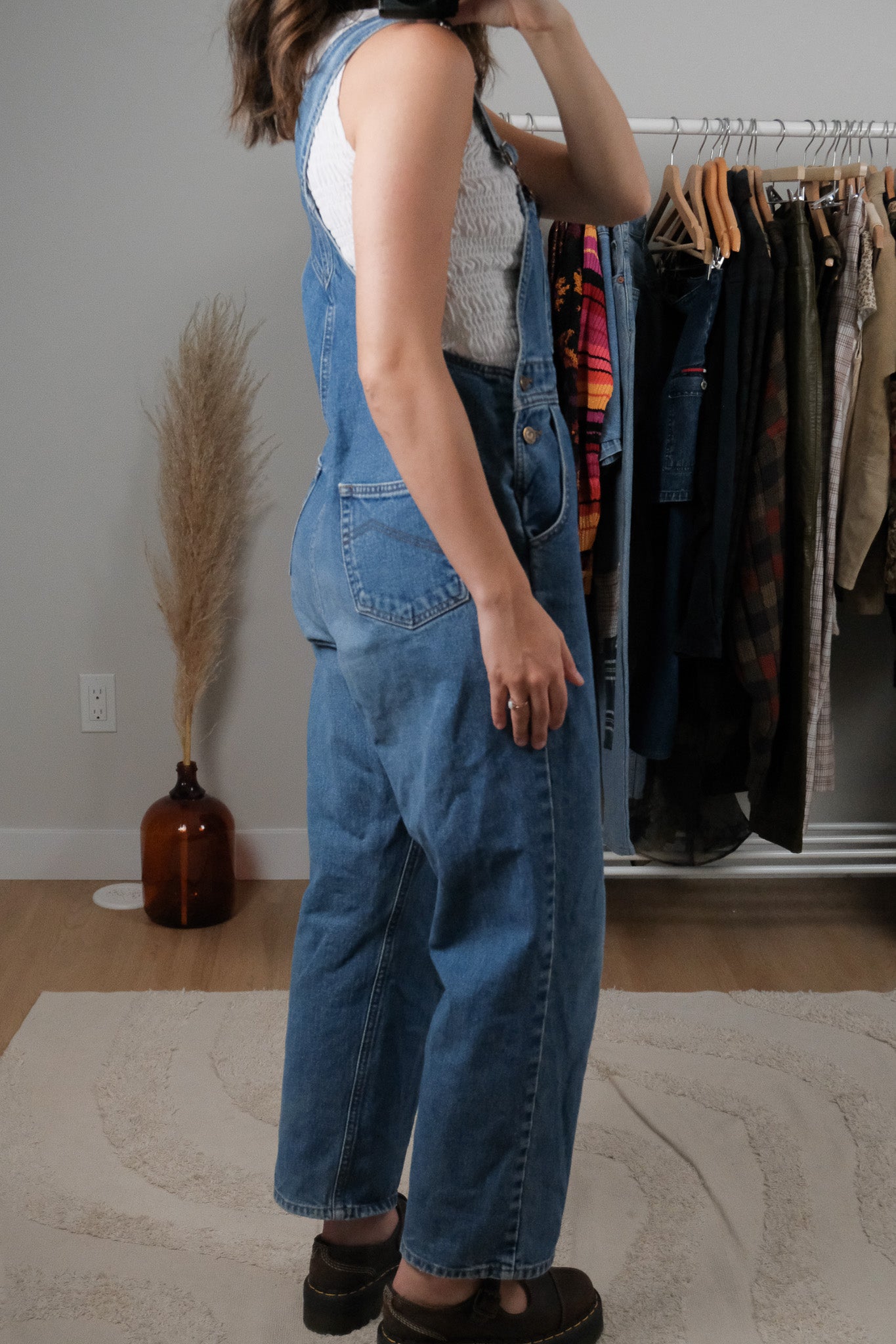 Vintage x Denim Overalls (XS/S)
